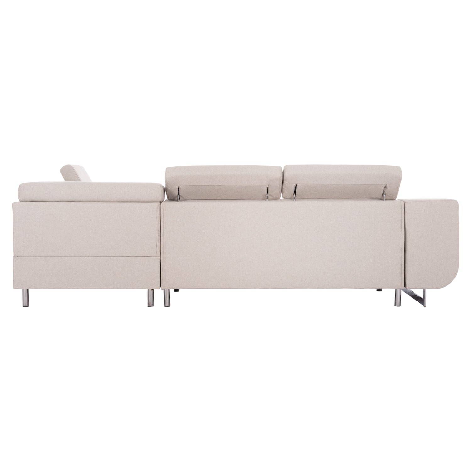 Ъглов разтегател с място за съхранение енкор бежов дамас 285х205х90см.