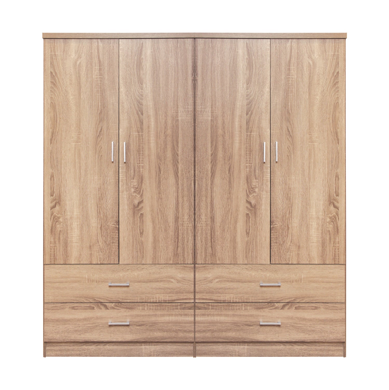 Гардероб 4-крилен сонома цвят 160X42X181см 11349.02