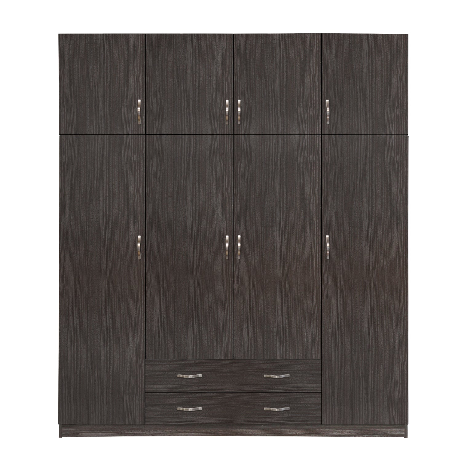 Гардероб 4-крилен  цвят зебрано  200X55.5X240cм  КГ11224.01