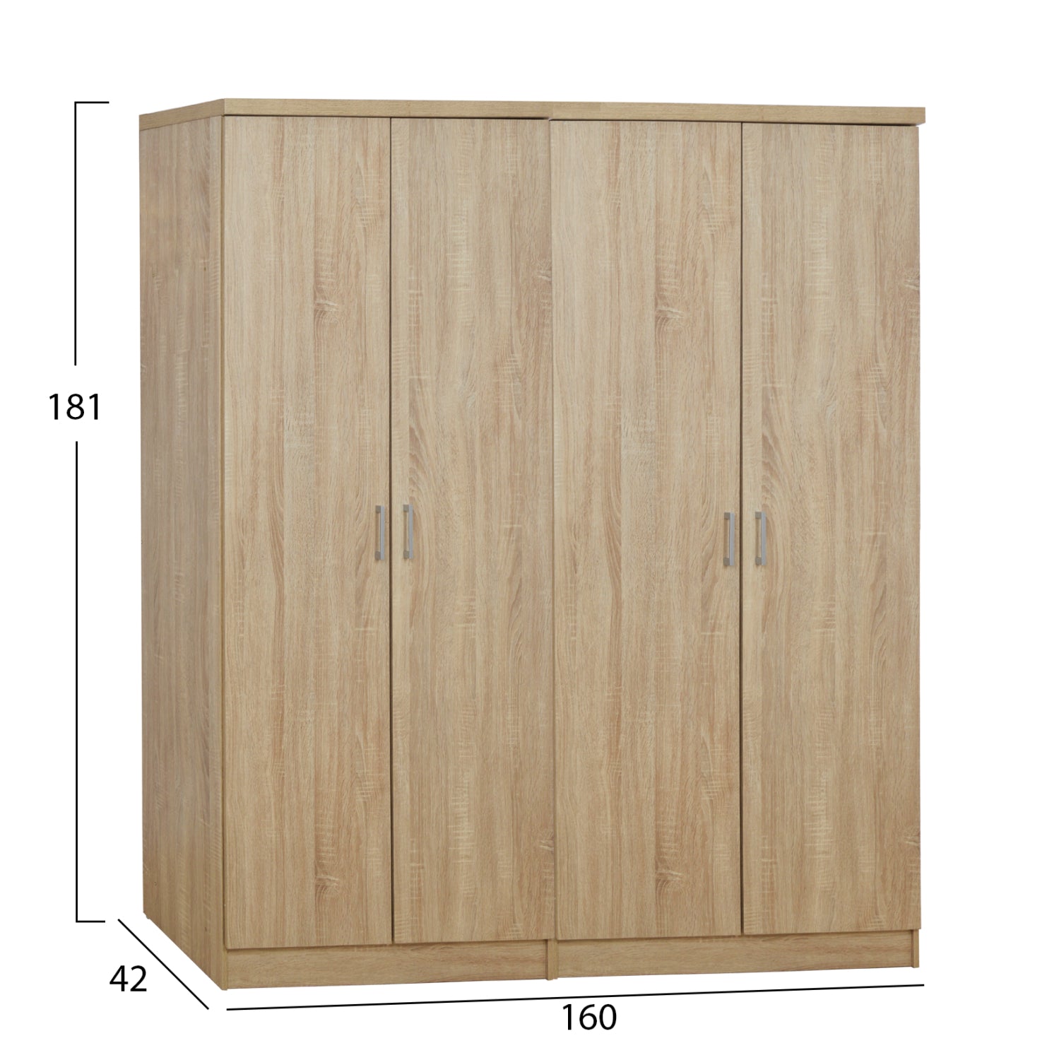 Комплект 2 бр гардероби сонома цвят  160X42X181см КГ11350.02