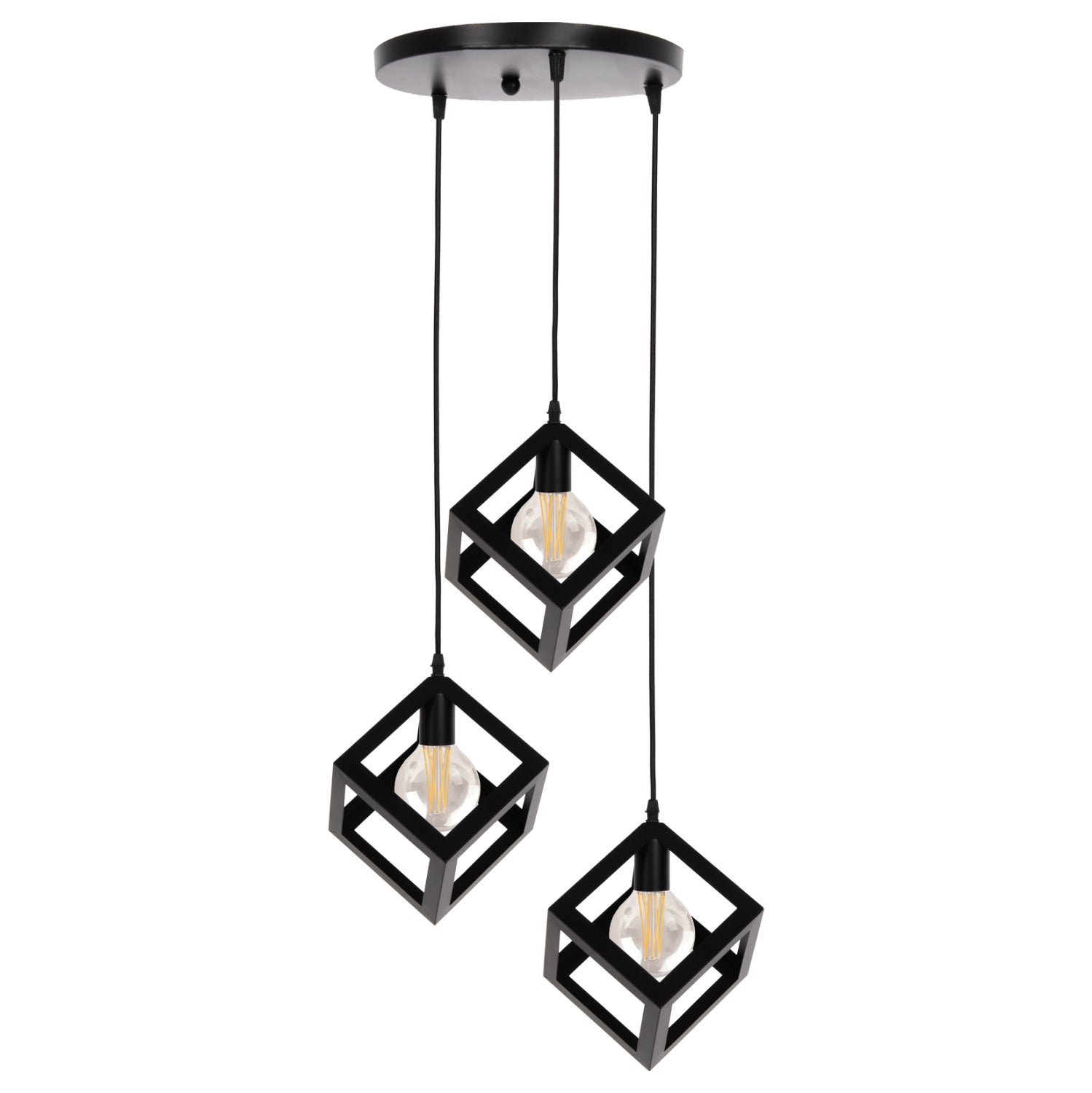 Таванна лампа 4036 черен цвят