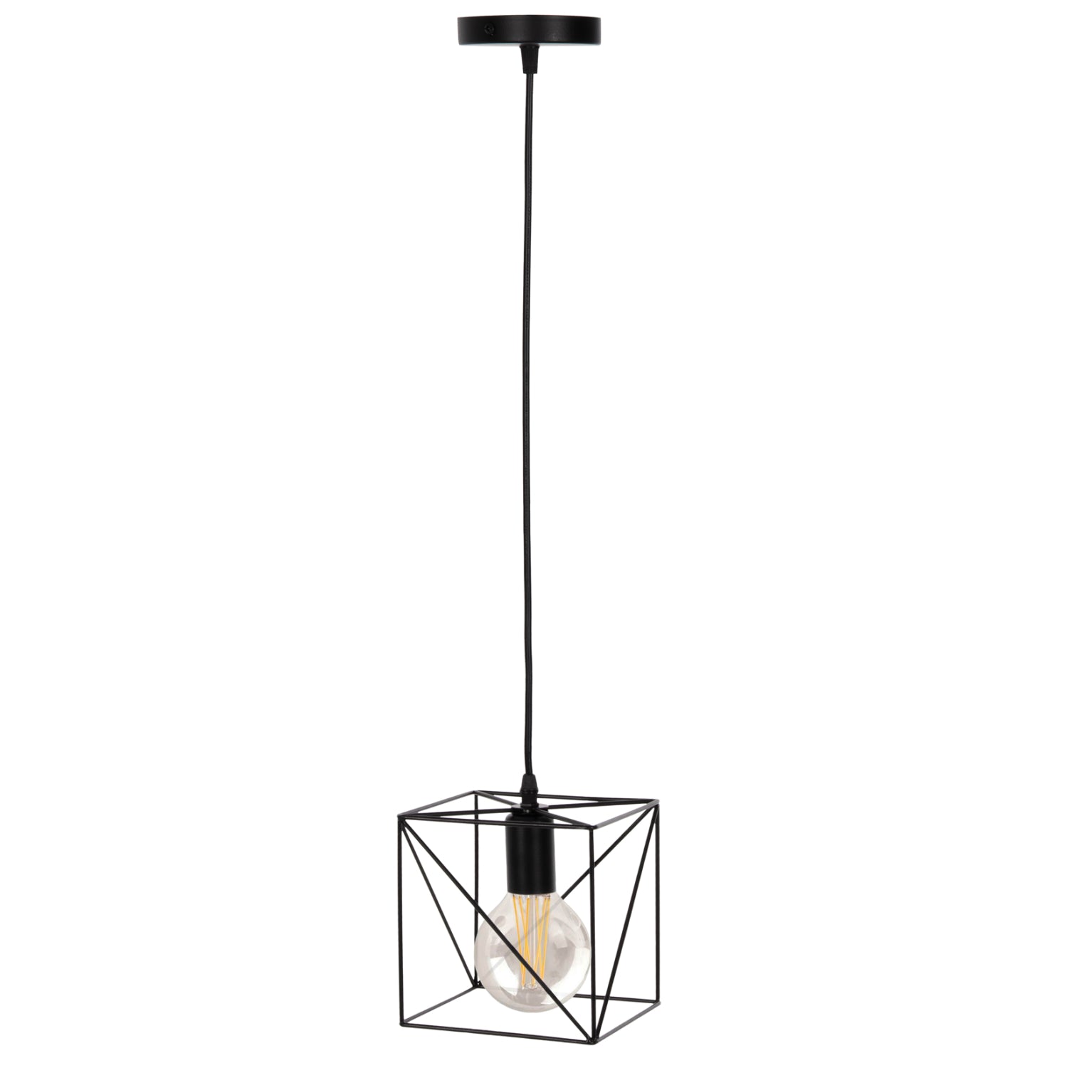 Таванна лампа 4039 черен цвят 16x16x123см