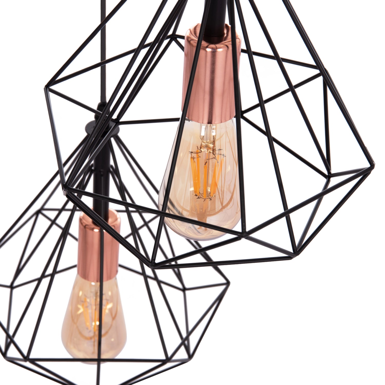 Лампа черен цвят 25x22x123