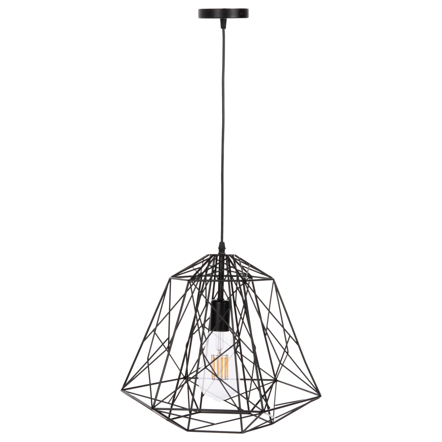 Таванна лампа 4066 черен цвят 39x34x130см