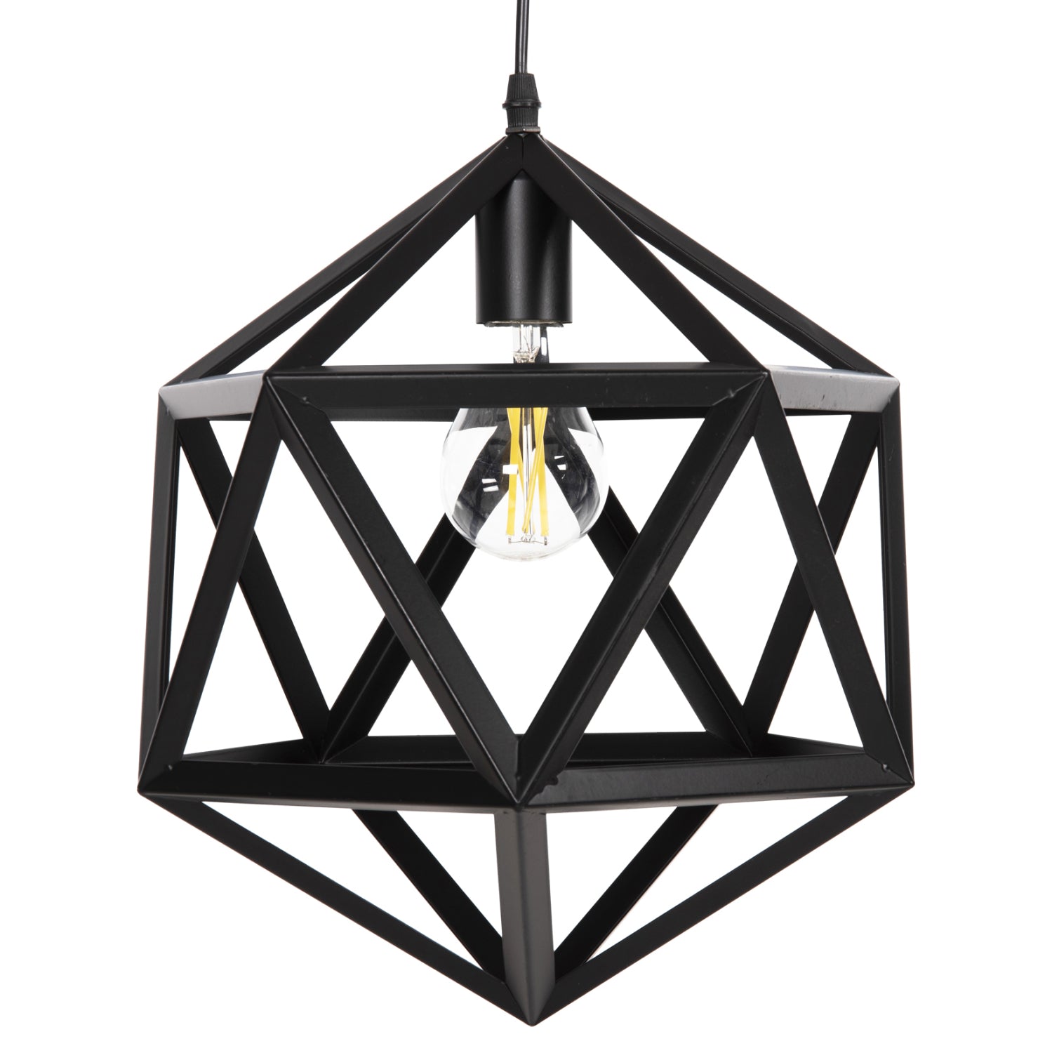 Лампа черен цвят 30x30x35см