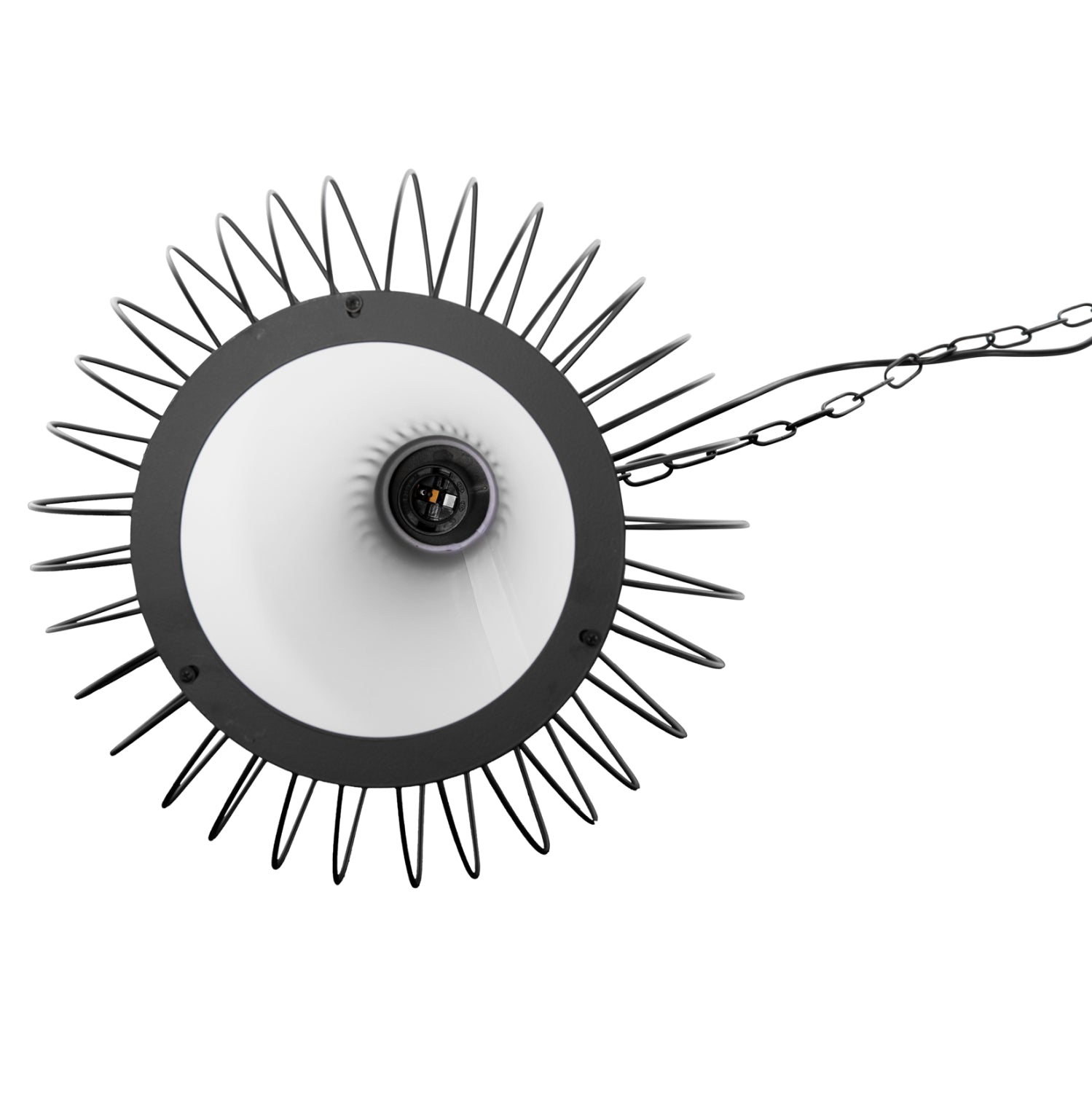 Таванна лампа 4074 черен цвят Φ33x43-141см