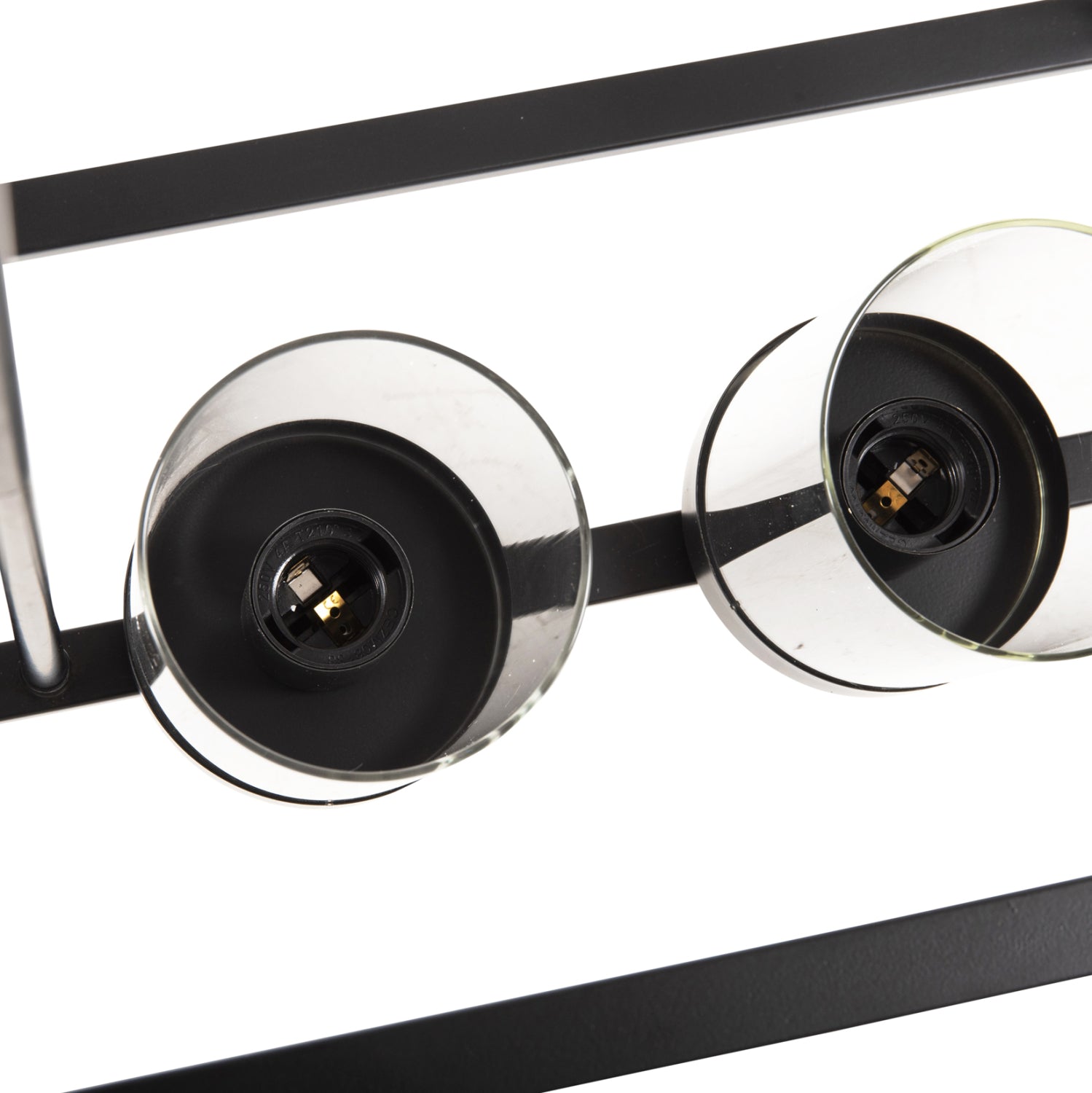 Таванна лампа 4082 метал-стъкло 80x25x23.5-85см