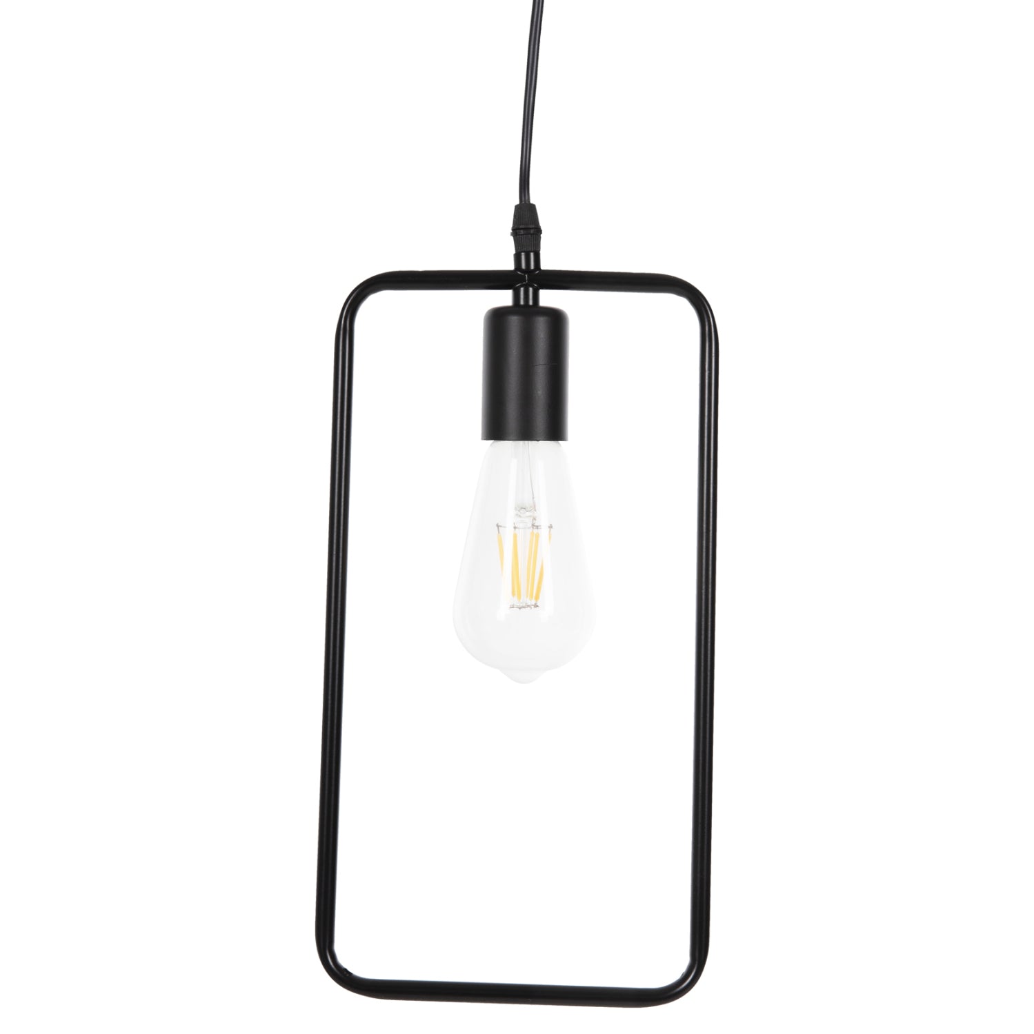 Таванна лампа 4097 черен цвят 17.5x133см