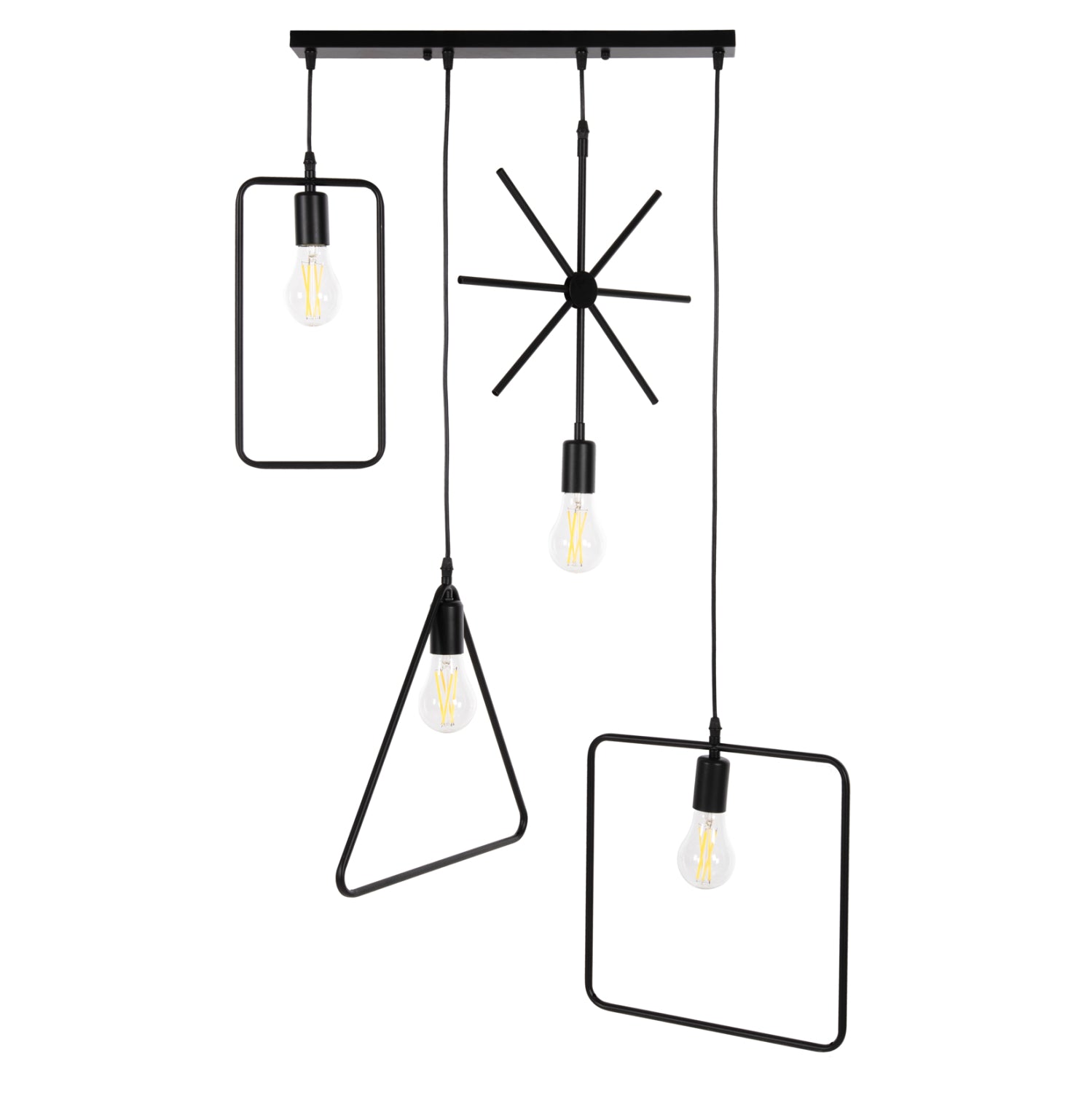 Лампа черен цвят 70x38x106см