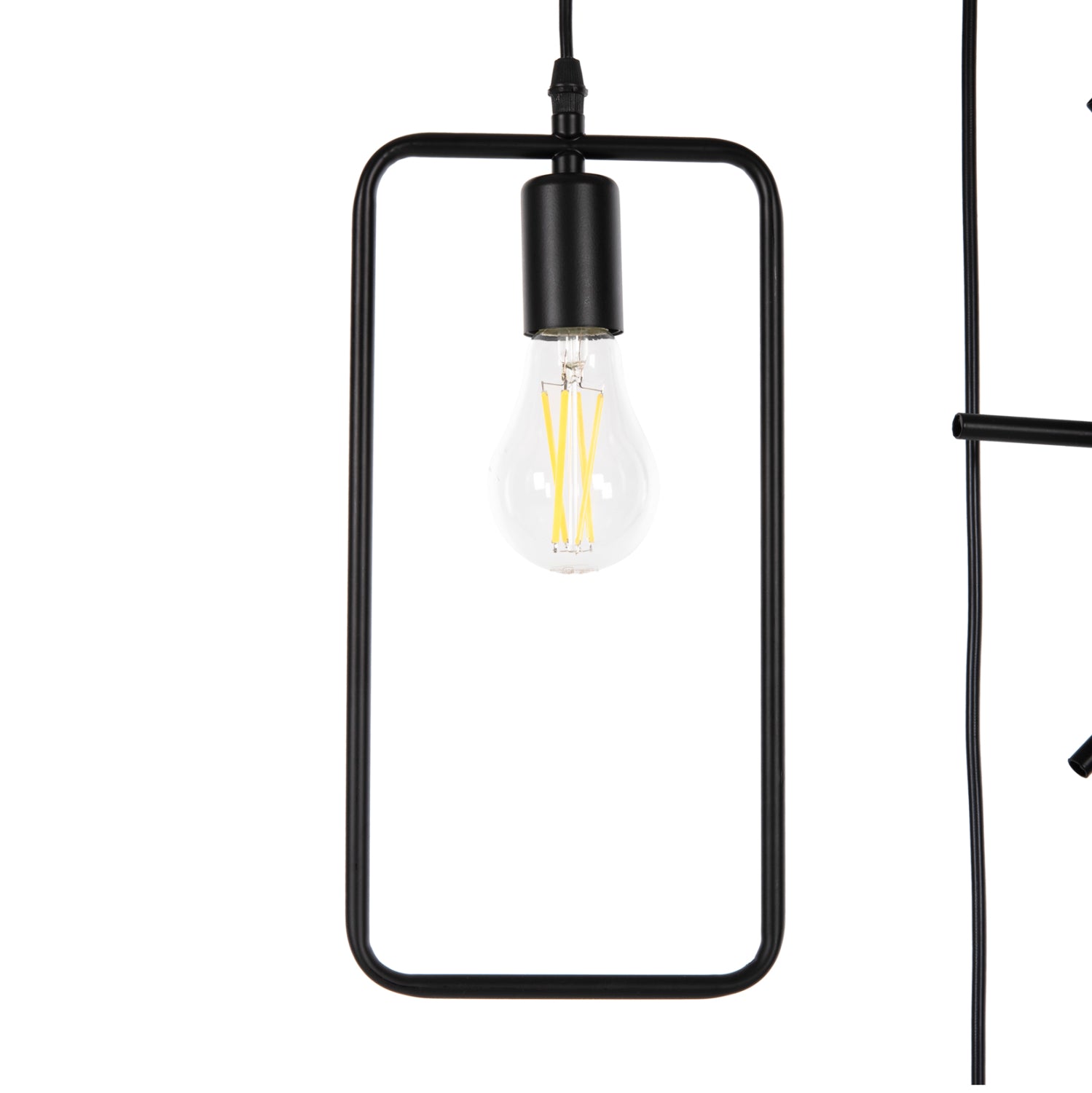 Лампа черен цвят 70x38x106см