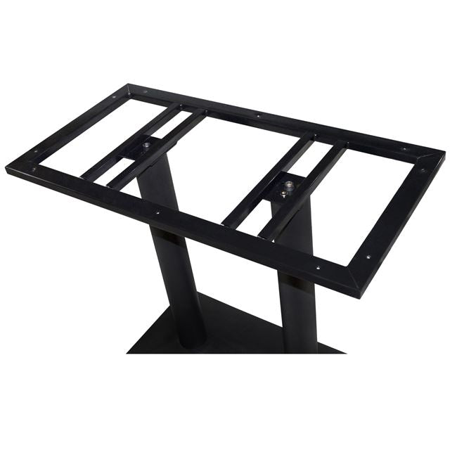 Метална основа за маса Пирамида 409 -черна 70X38X72