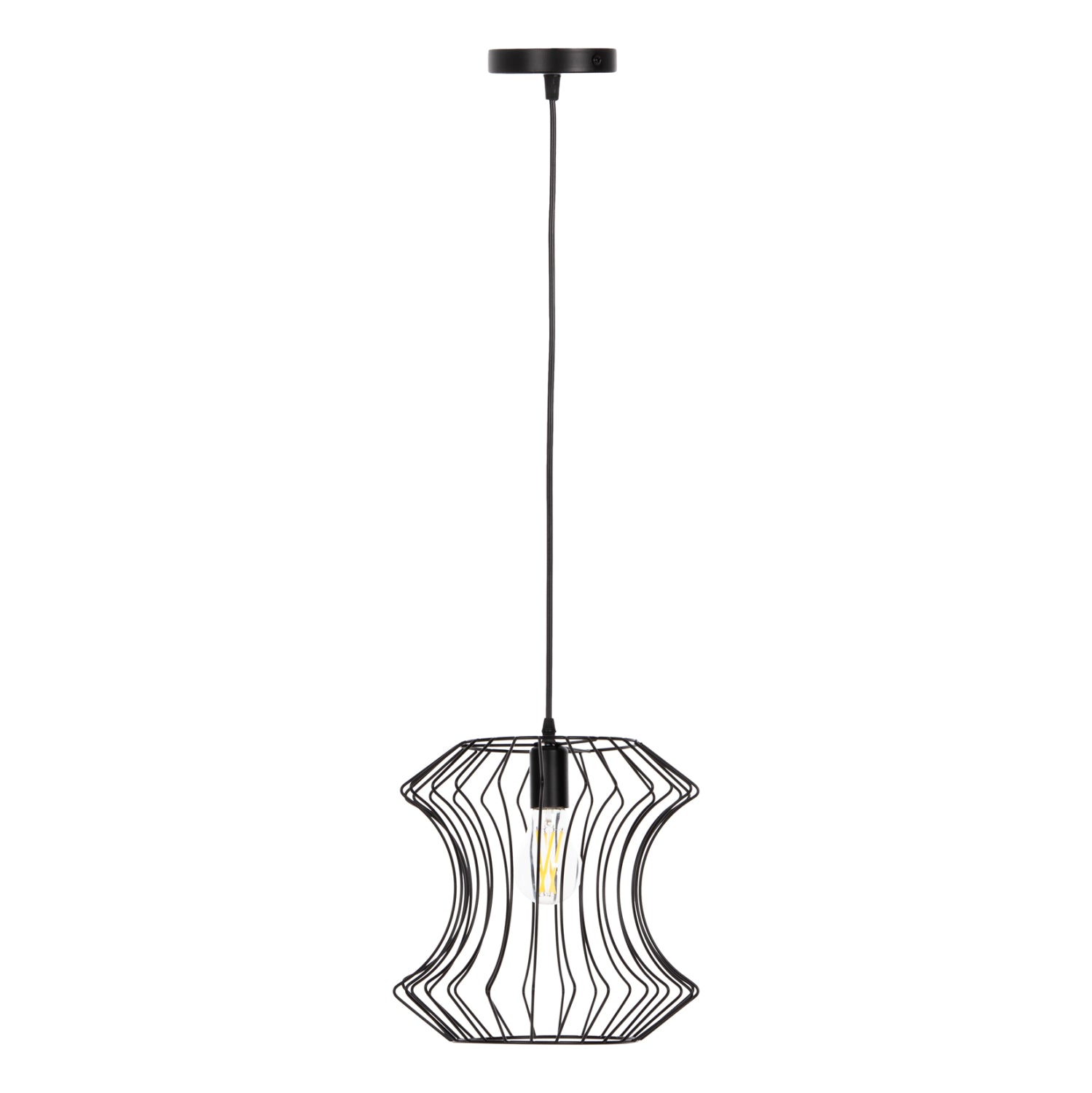 Таванна лампа 4112 черен цвят Φ30x126Hcм