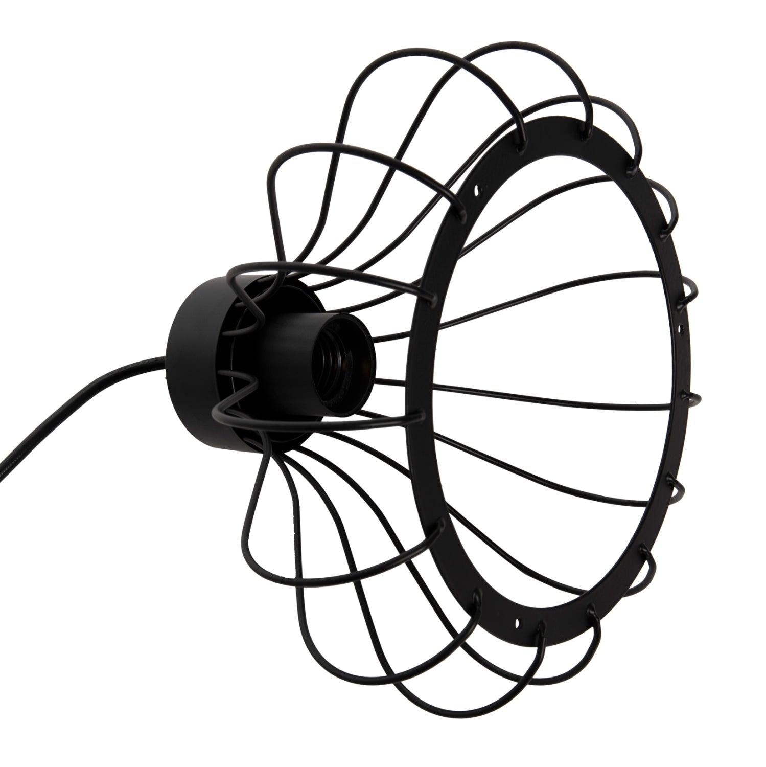 Таванна лампа 4114 черен цвят Φ23x122см