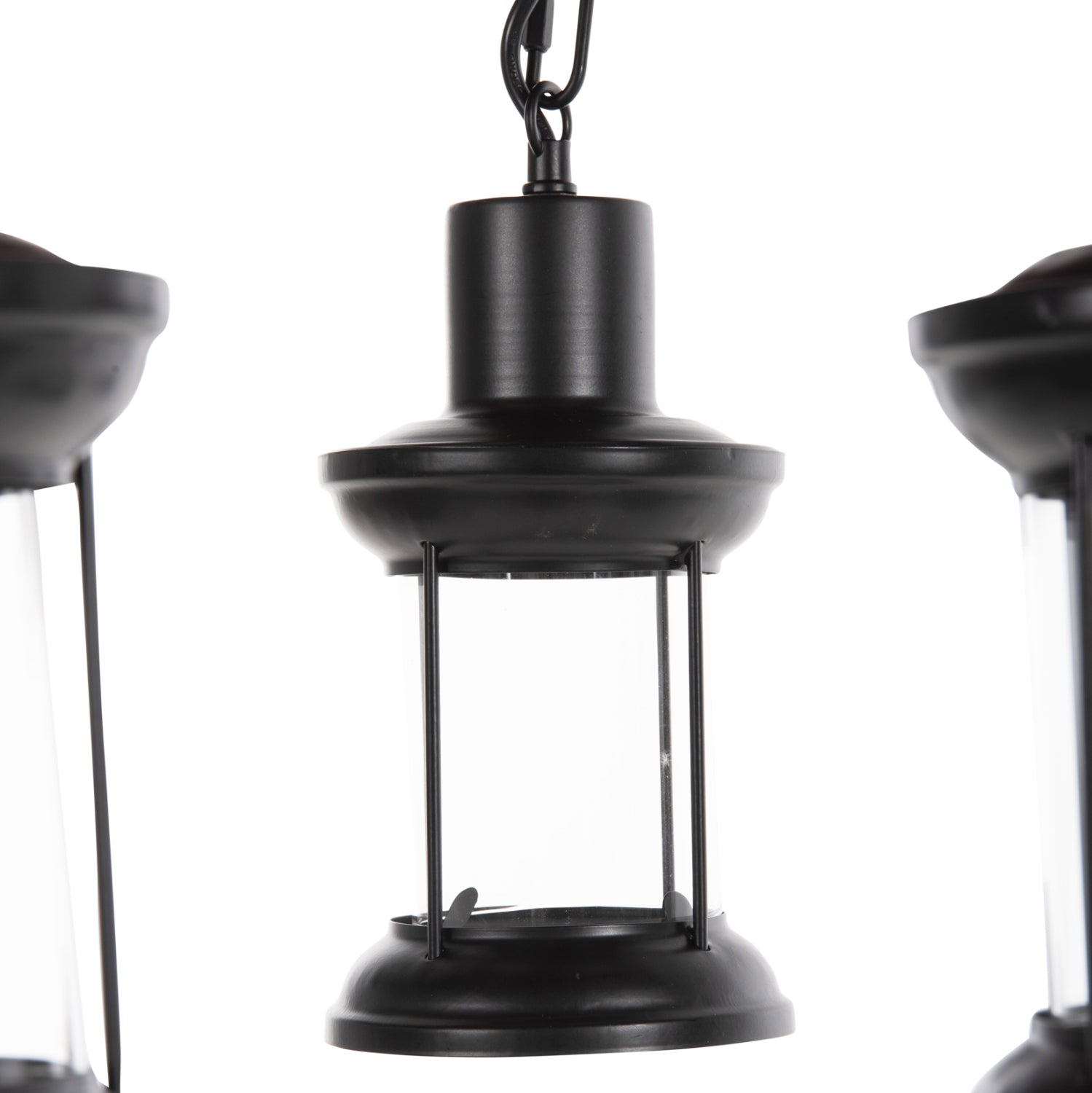 Таванна лампа 4116 дърво-метал-стъкло 119см