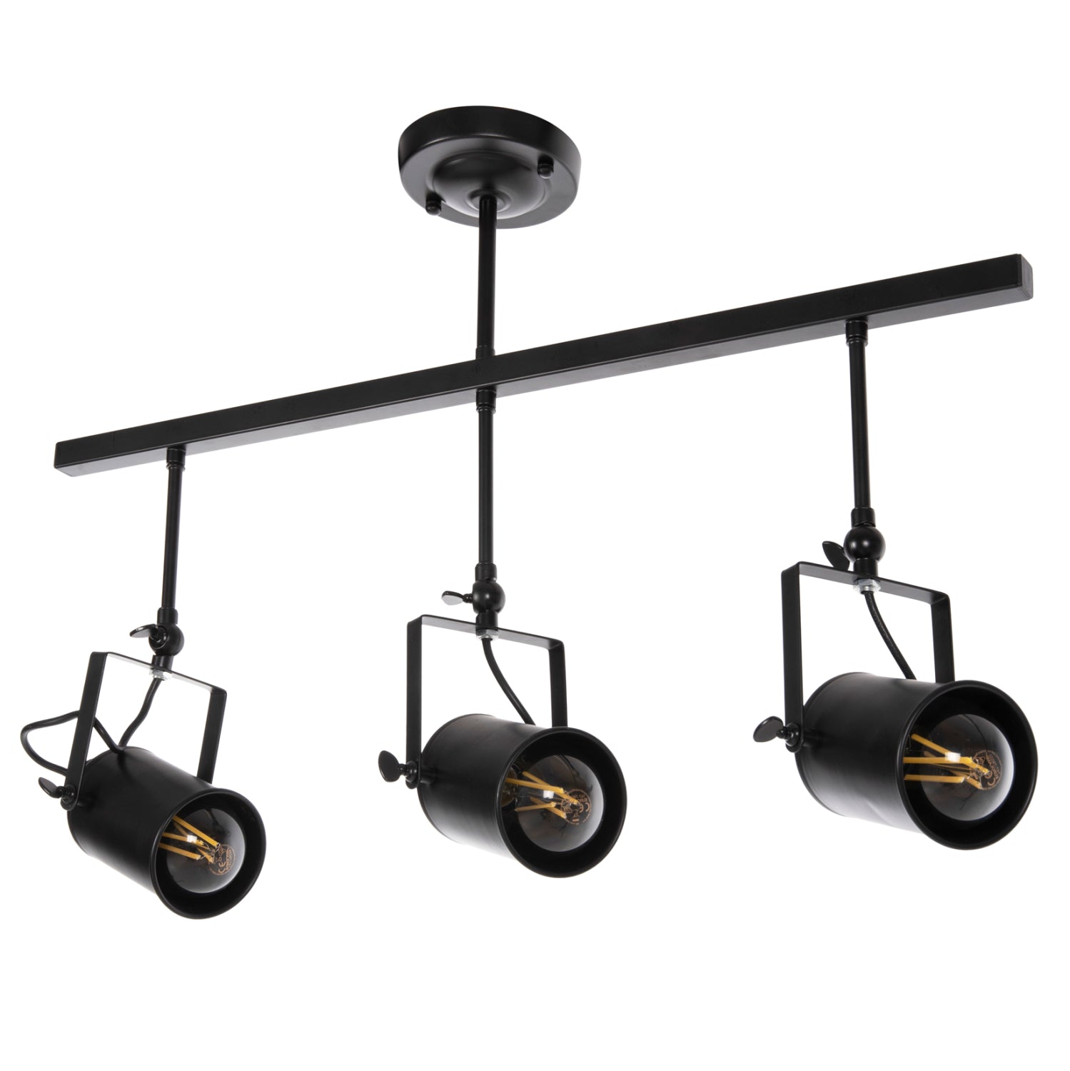 Таванна лампа 4124 черен цвят 70.5x14x50Всм