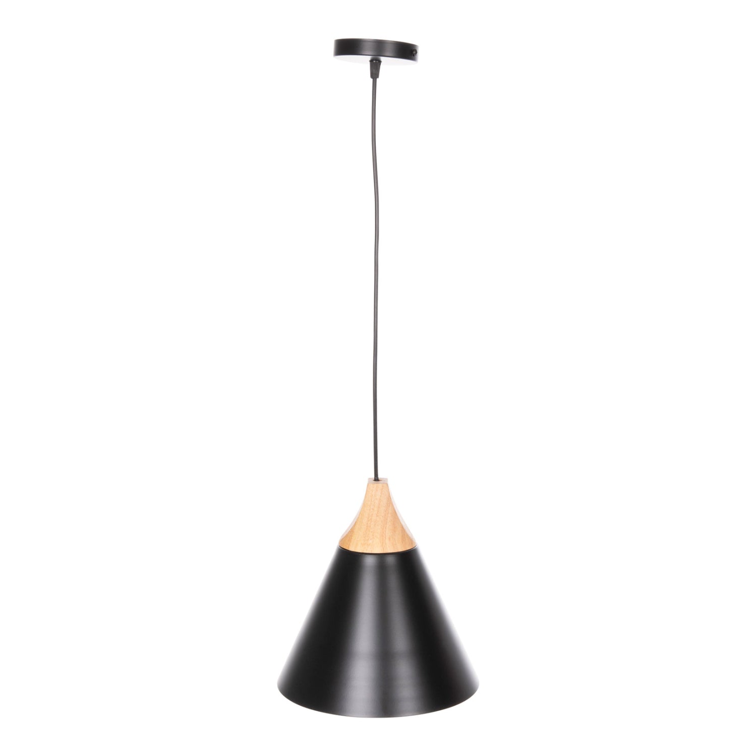 Лампа цвят черен-натурал Φ25x125