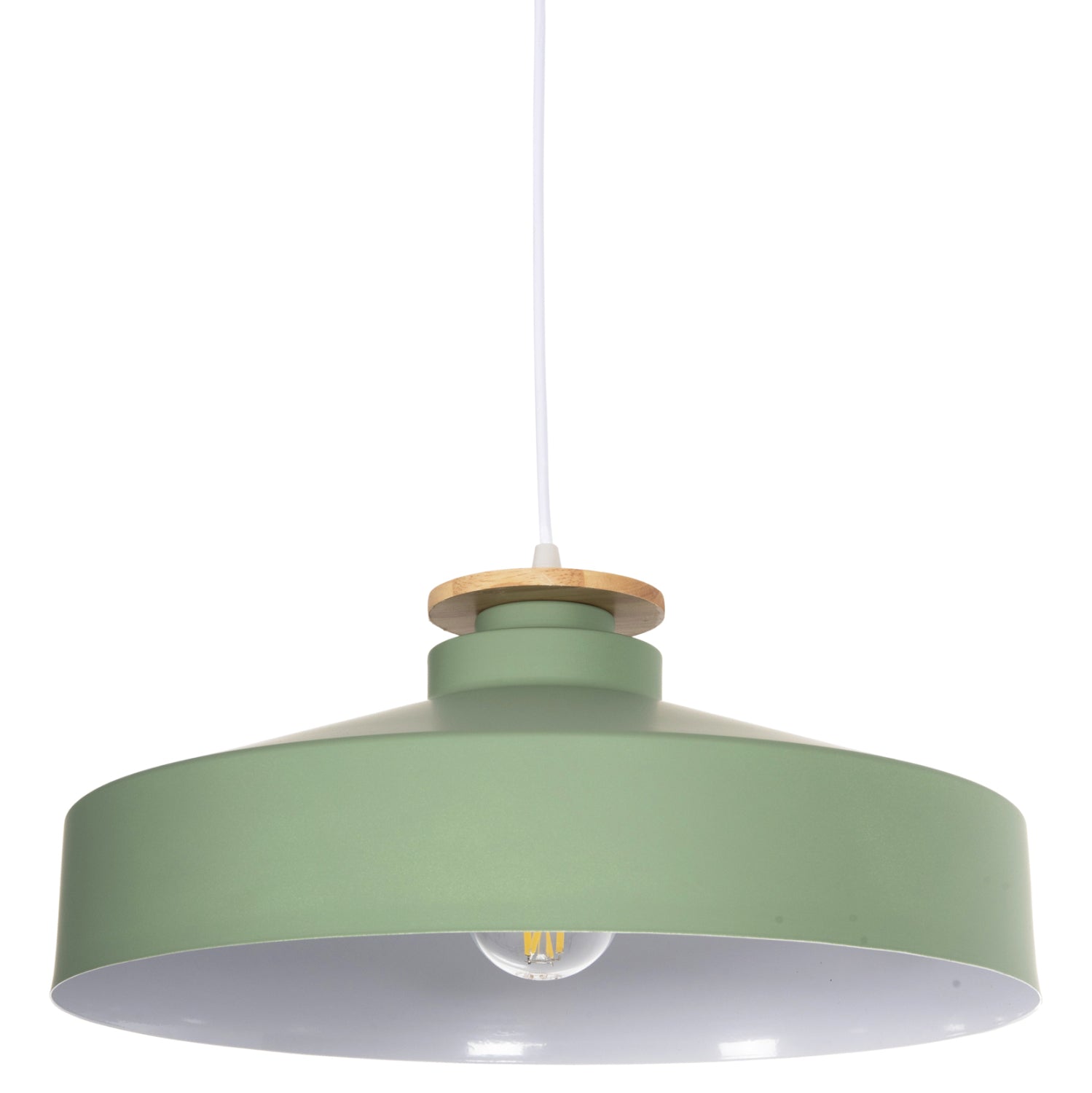 ЗЕЛЕНА МЕТАЛНА ШАПКА ПАНАЛЕН ЛАМПА Φ40x116H