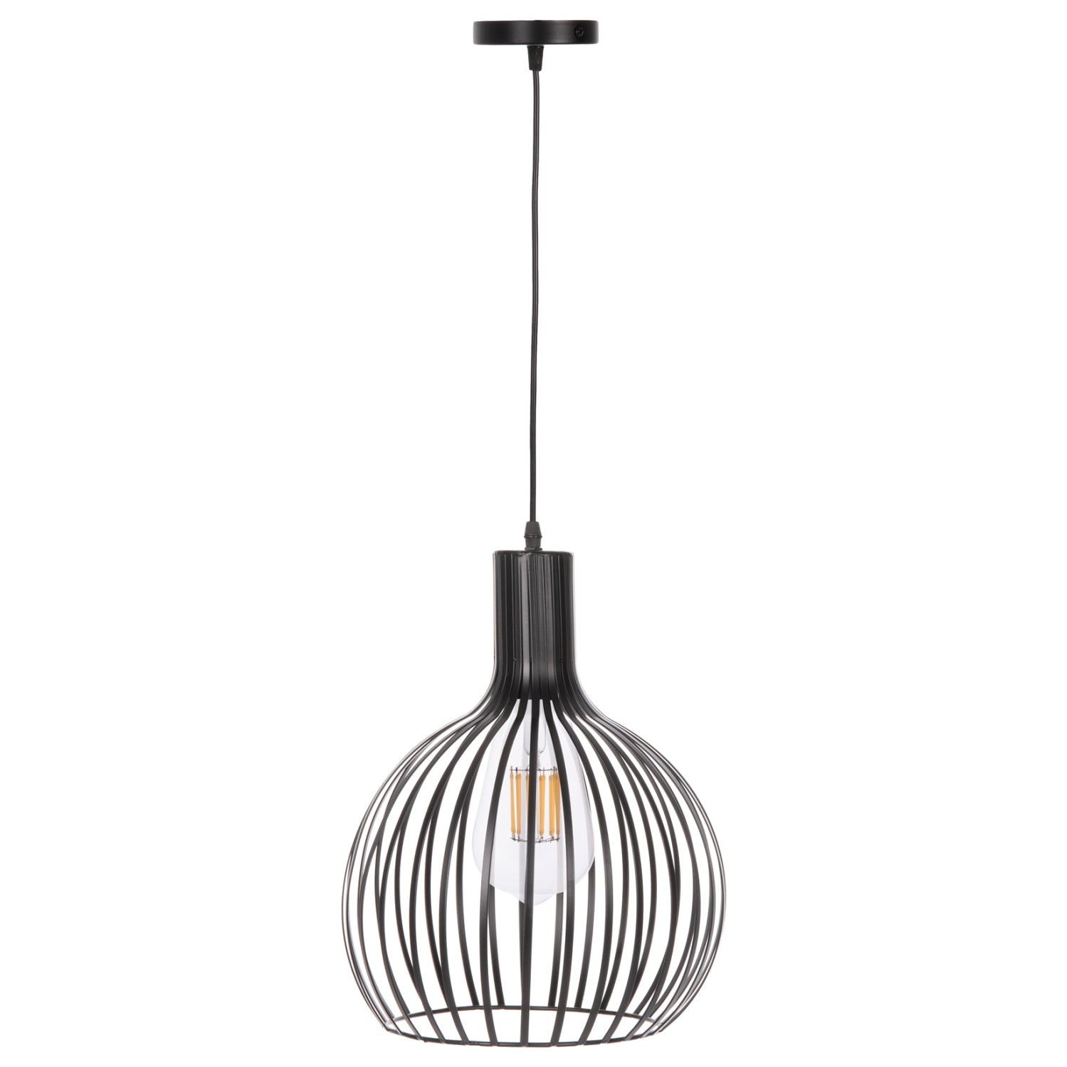 Лампа черен цвят φ28x138см