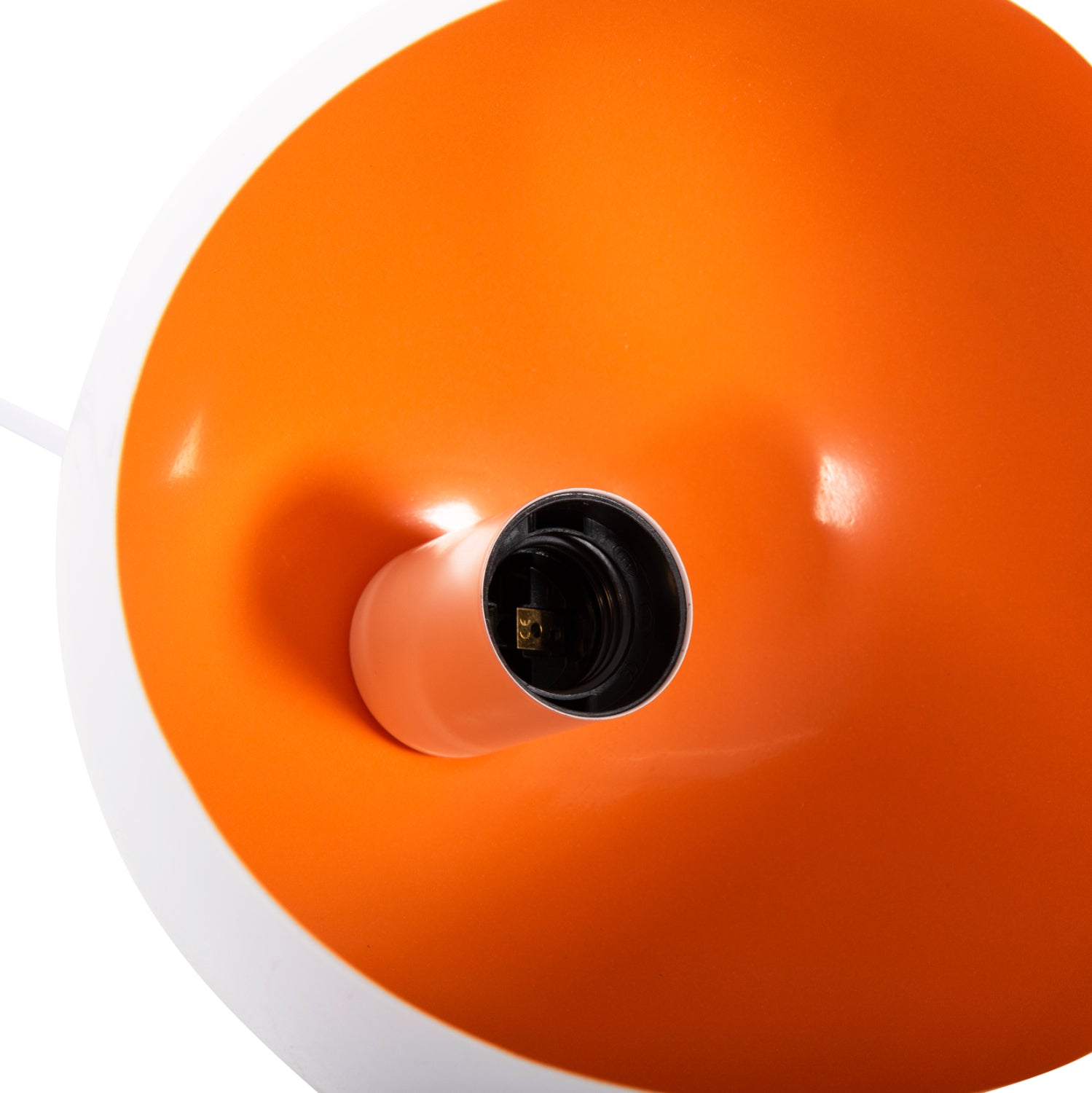 Лампа Лорета сфера -цвят бял-оранжев Φ20x118