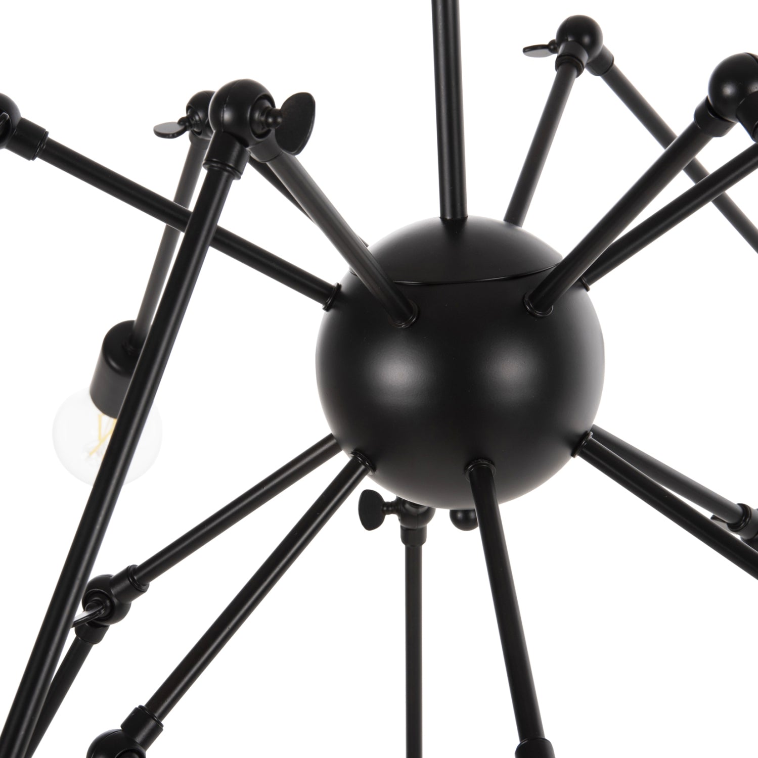 Таванна лампа 4167 черен цвят Φ92x120Hcm