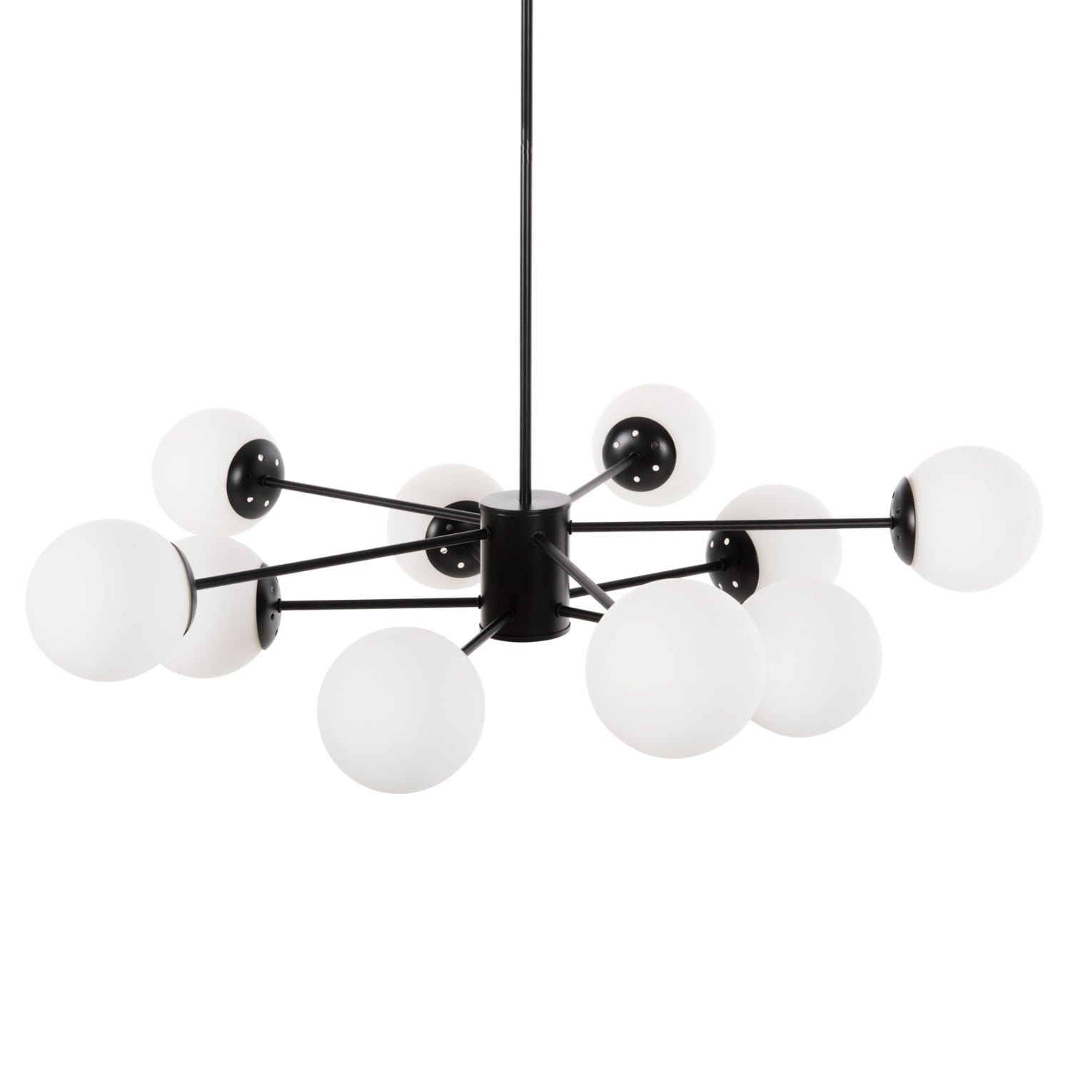 Таванна лампа 4170 бял-черен цвят Ф90x97.5см