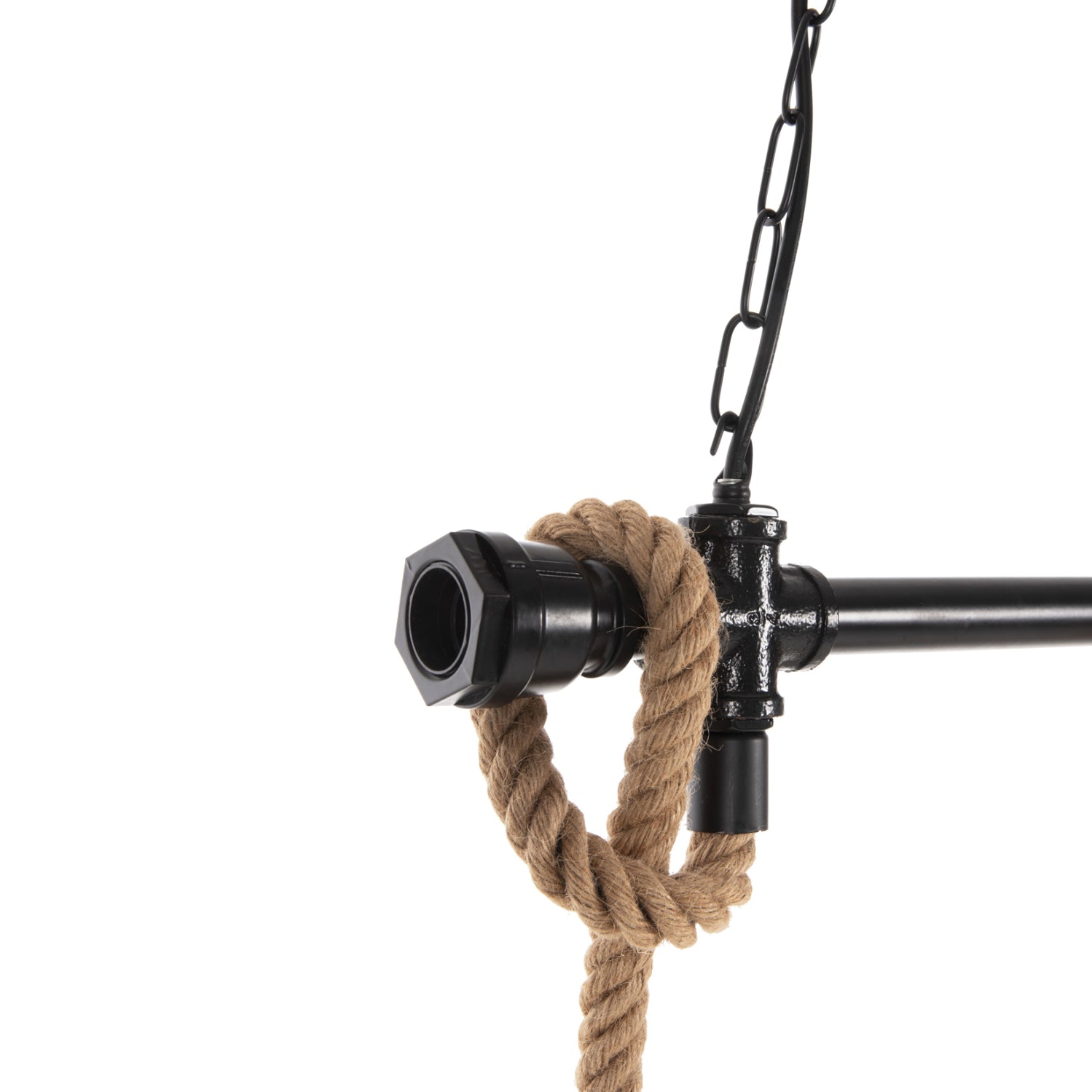 Таванна лампа 4180 метал-въже 80x14.5x137см