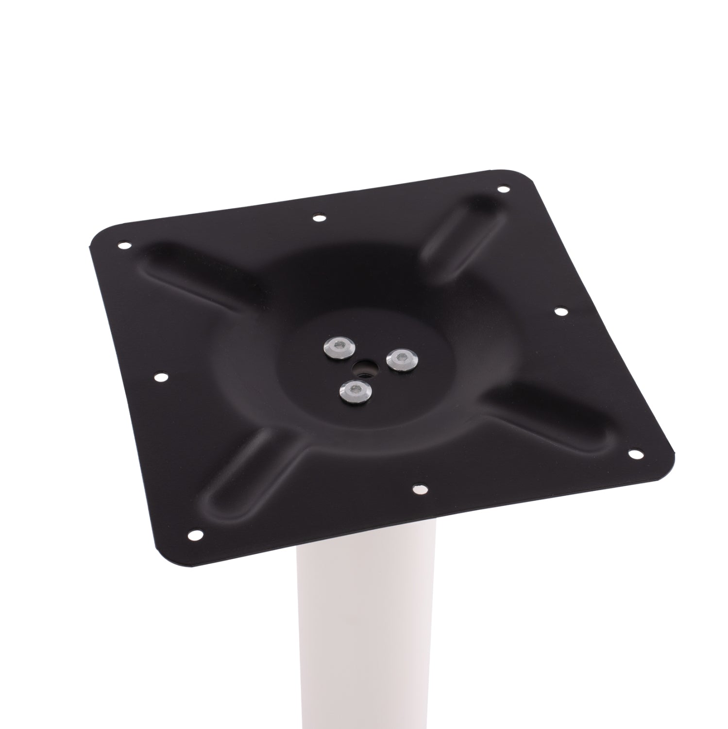 Основа за маса 419 метална бял мат φ45x72cm с регулатори