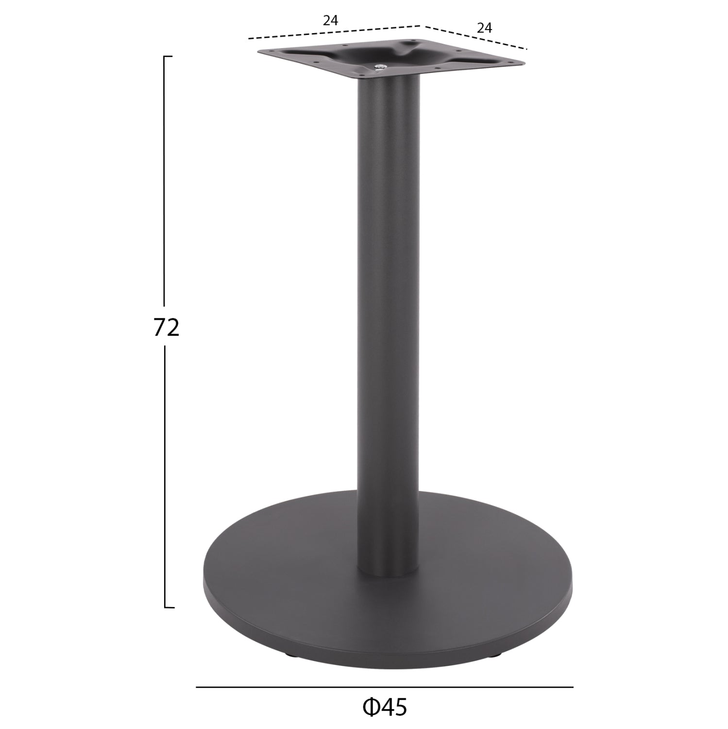 Основа за маса Ф45χ72sm с регулатори 419.20