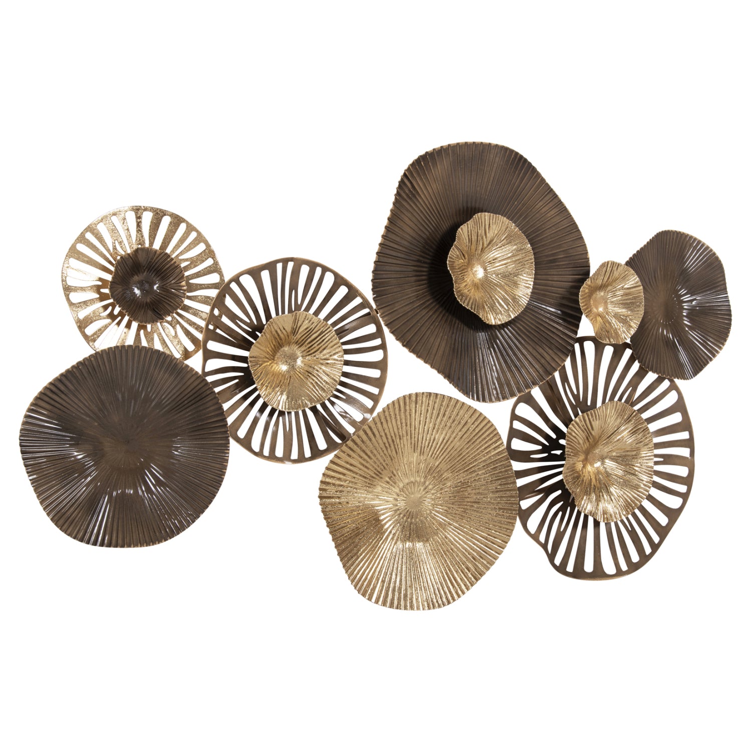 Метална стенна декорация в земни цветове 83x48см.