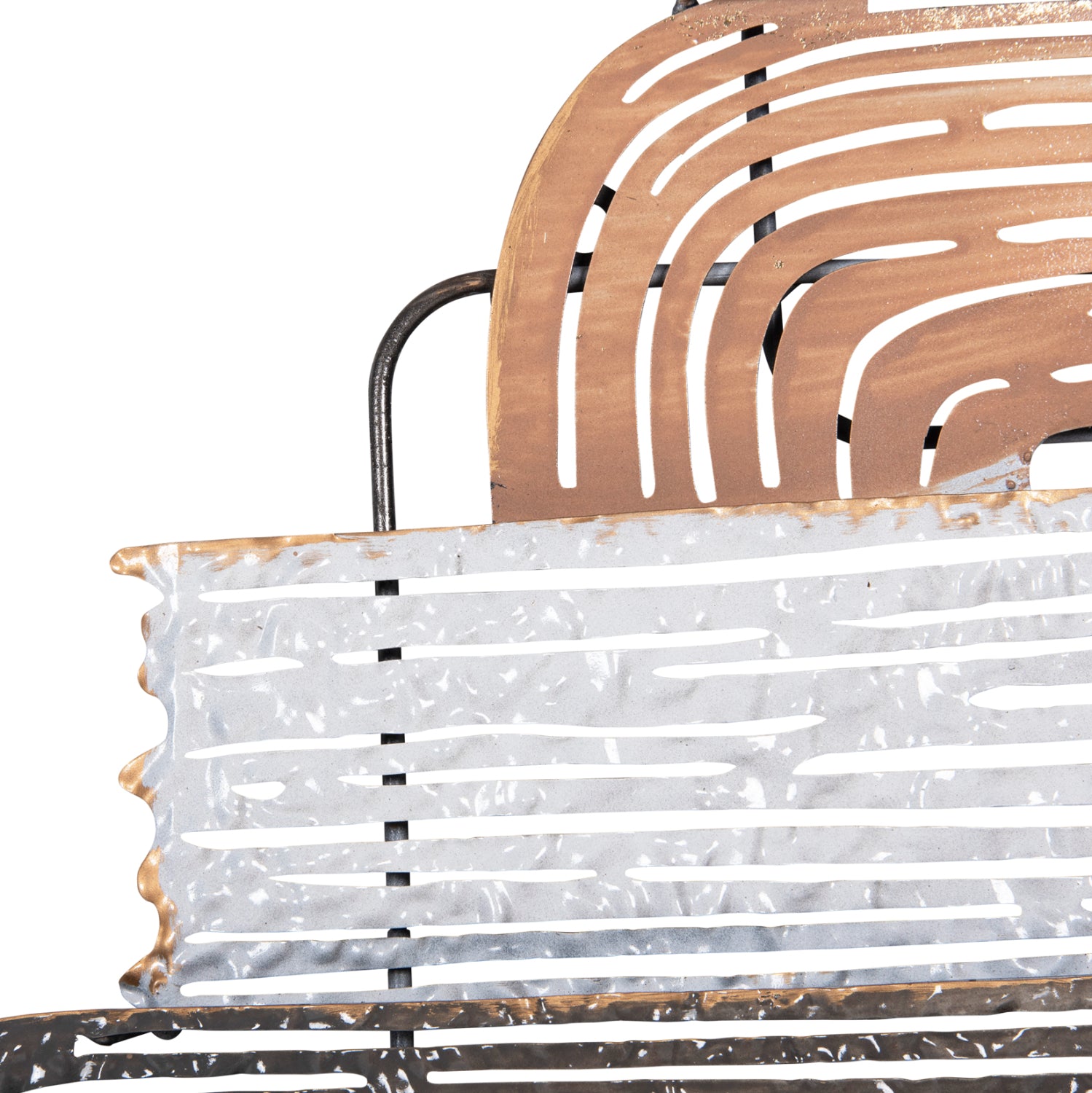 Метална стенна декорация в различни цветове 58x4x109см