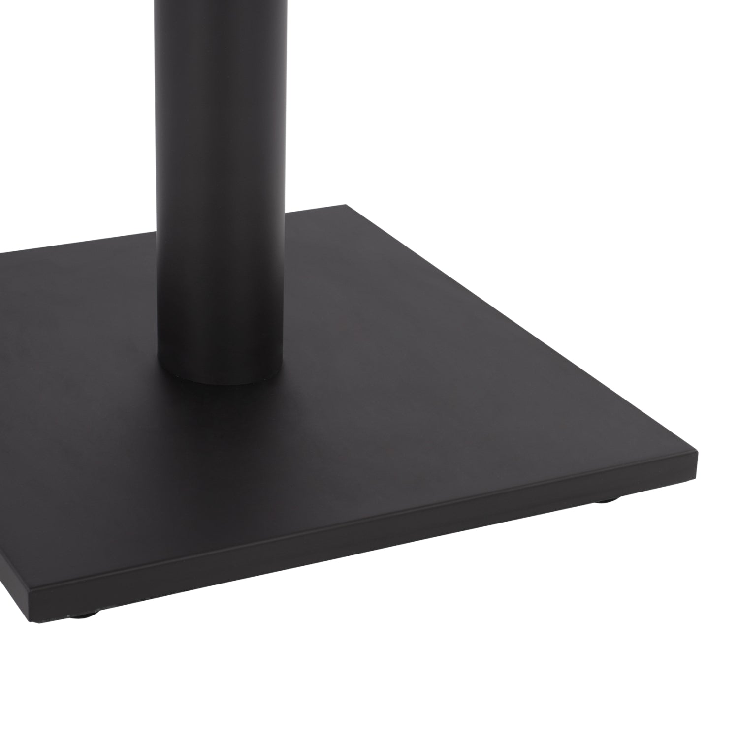 Матова черна метална основа за маса 421.11/40x40x72 см с регулатори