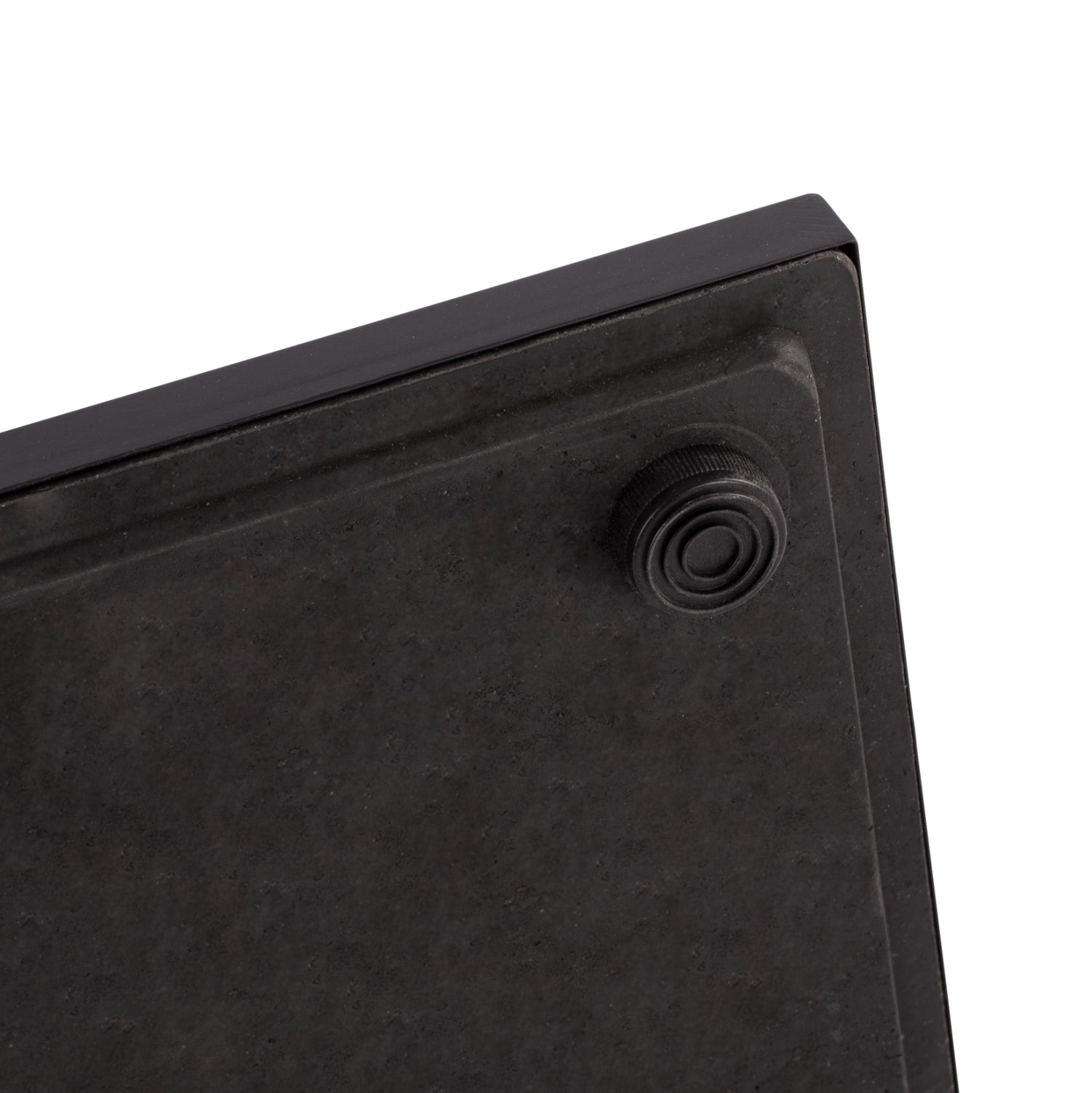 Матова черна метална основа за маса 421.11/40x40x72 см с регулатори