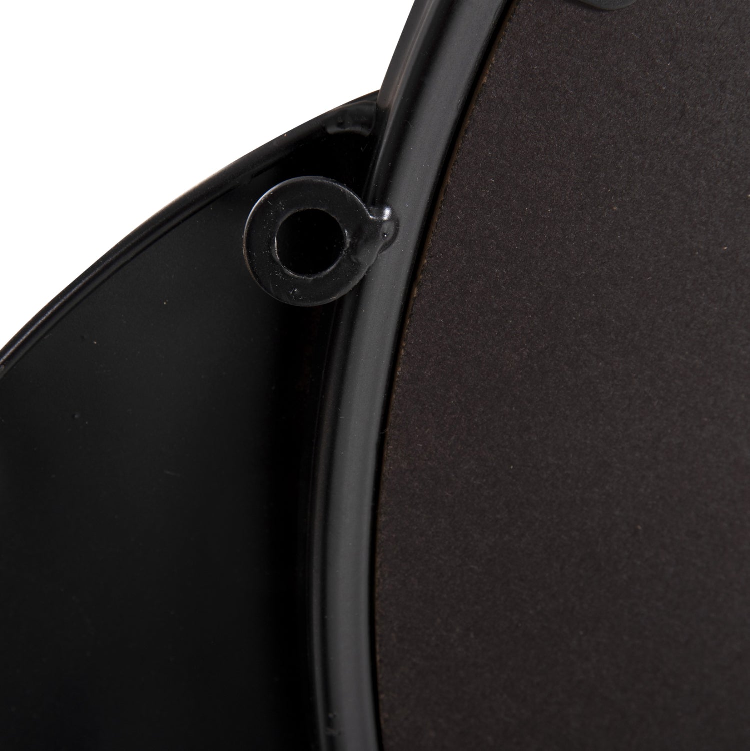 Метално стенно огледало в черно-златист цвят 82x8x52в см