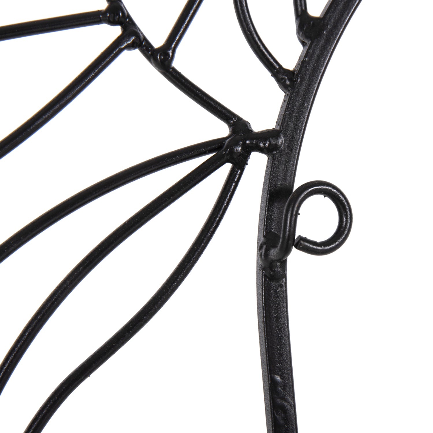 Декорация за стена цвят натурал дърво-черен метал 66x100