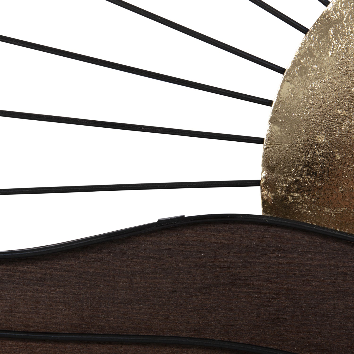 Декорация за стена Слънце цвят натурал 117x3x50