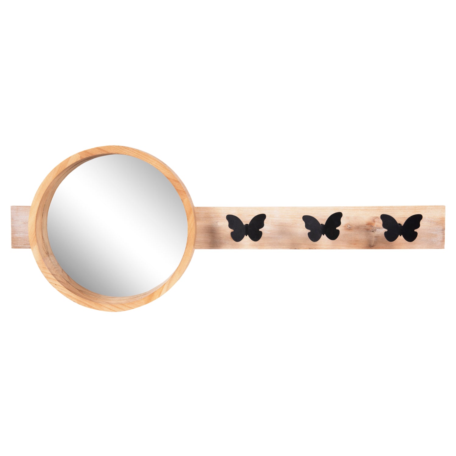 Огледало със закачалка SCUTTLE цвят натурал 80x6.5x30.5см.