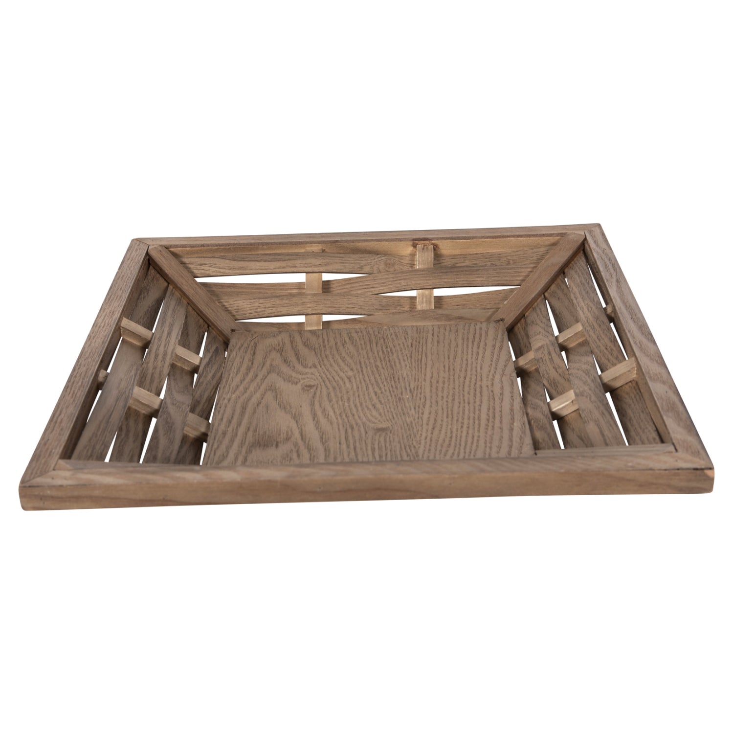 Поднос цвят тъмен натурал 36x36x6