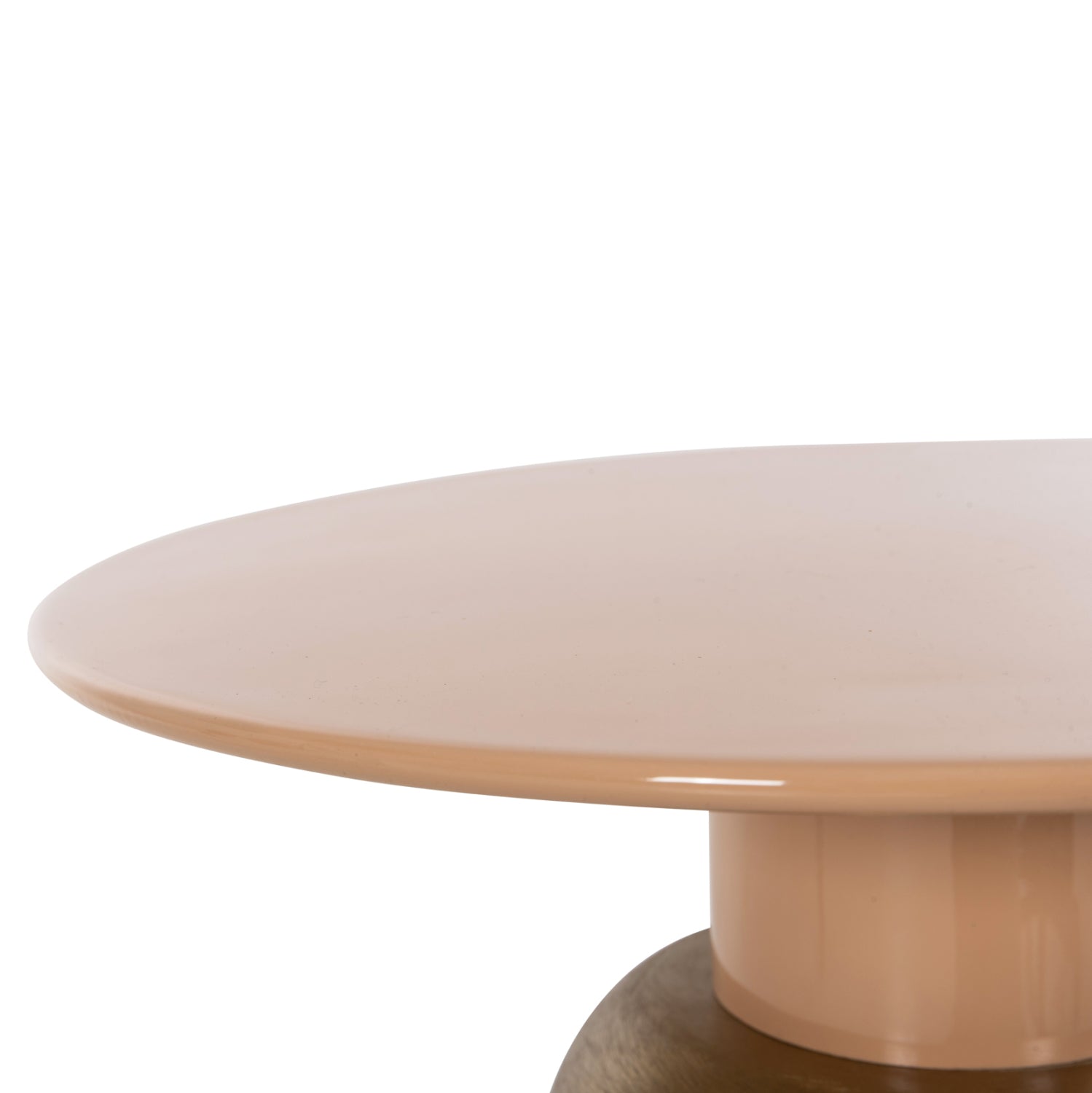 Странична маса PATNA златист- сьомга цвят Φ40.5x43Hcм