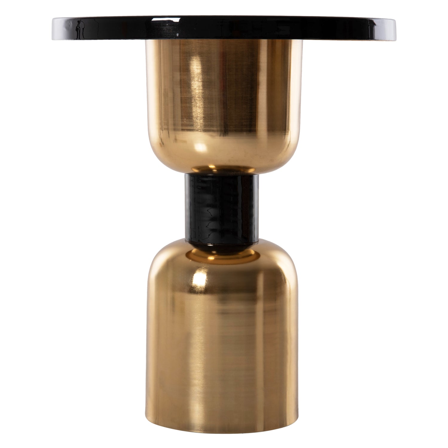 Странична маса SURAT цвят черен-златист Φ50.5x59.5см