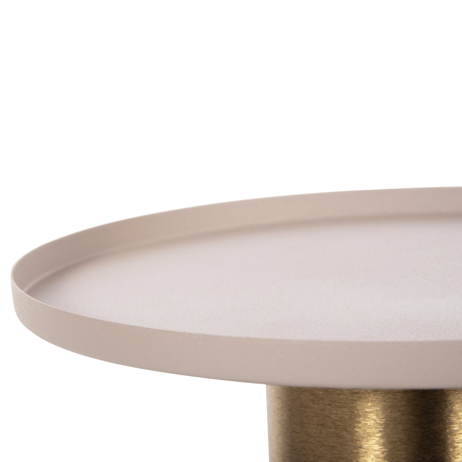 Странична маса PUNJAB екрю-бронз цвят Ф30,5x42см