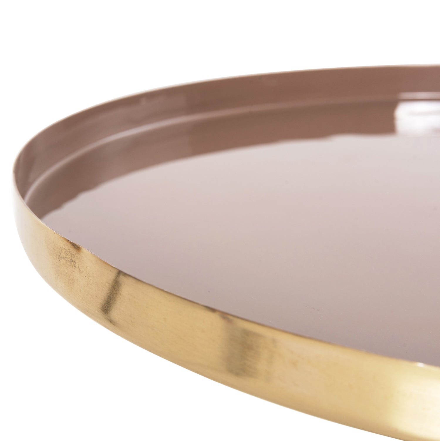 Странична маса UTRI бежов-сьомга цвят Φ46x46.5см