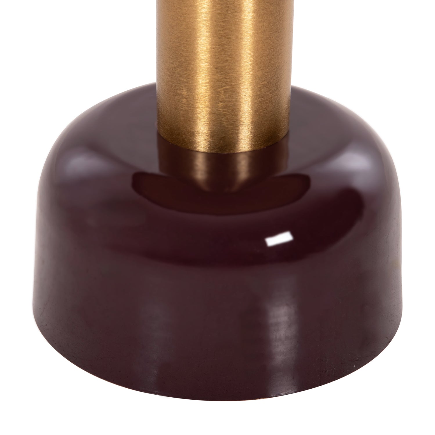 Странична маса ERODE златист-череша цвят Φ50.5x52.5см