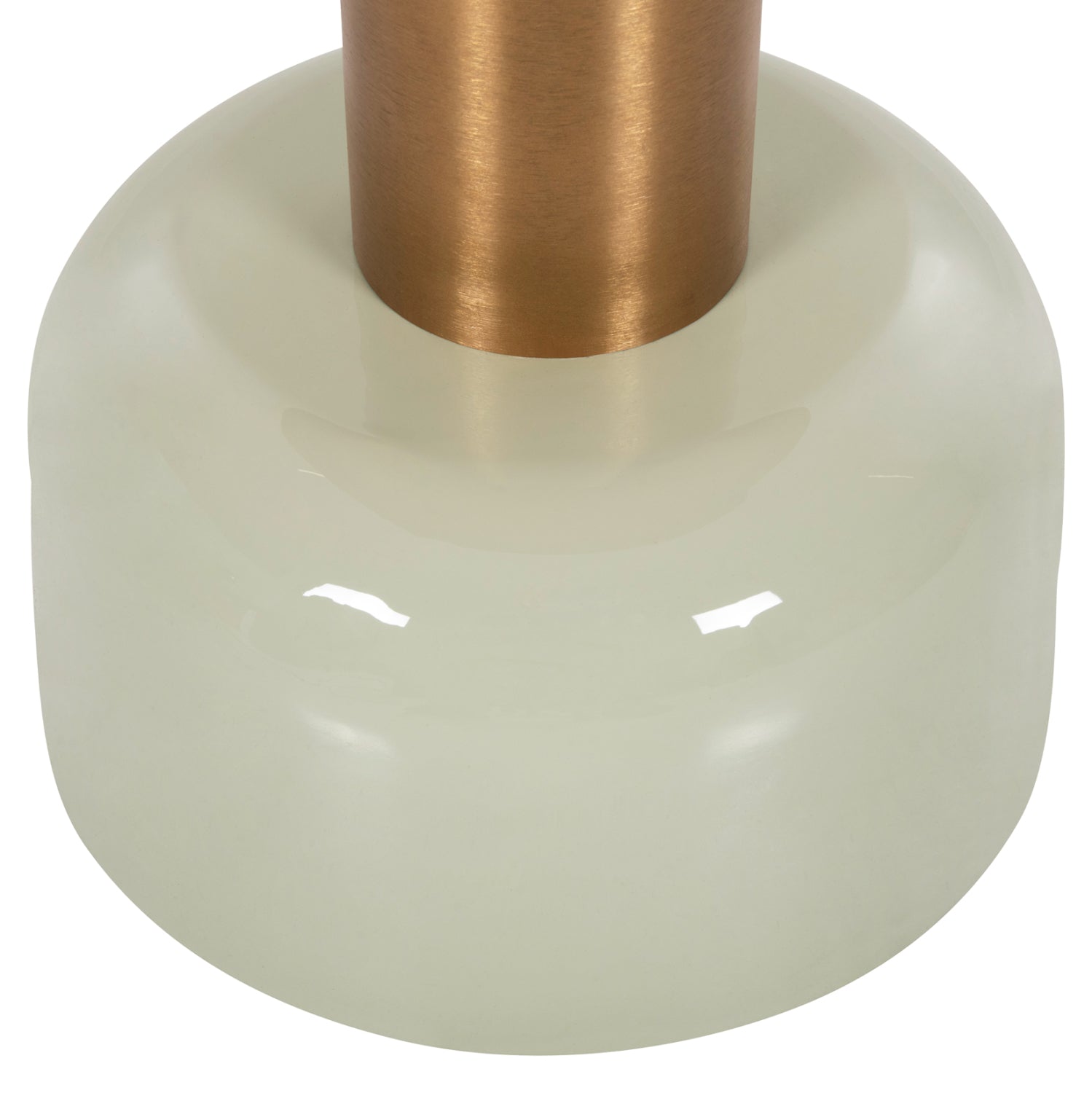 Помощна маса ERODE светло зелен-златист цвят Φ40.5x48см