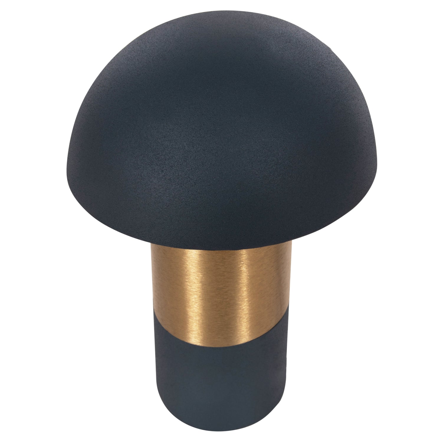 Настолна лампа PUNE тъмно син -златист цвят Φ20.5x32.5см