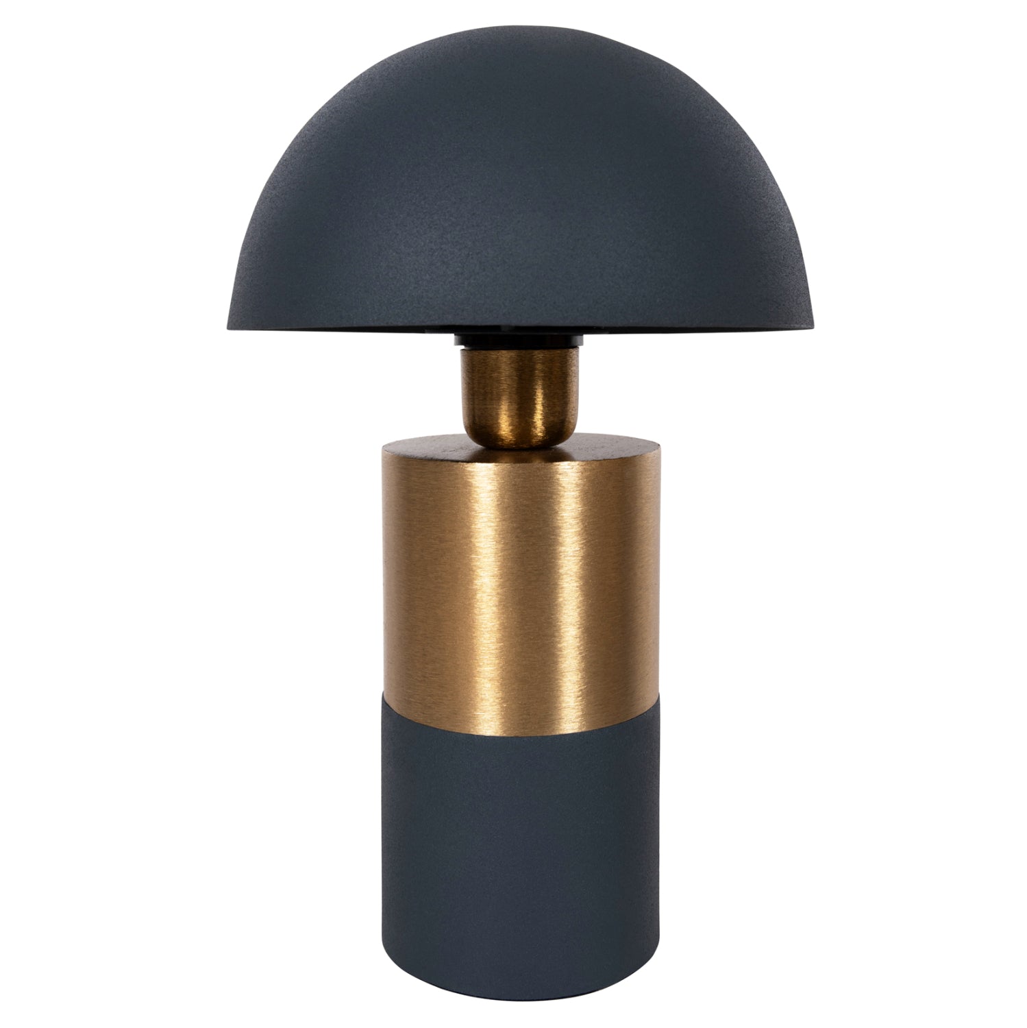 Настолна лампа PUNE тъмно син -златист цвят Φ20.5x32.5см