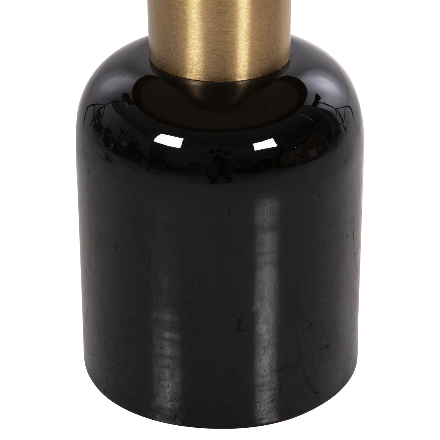 Странична маса ERODE черен-златист-череша Φ50.5x50см