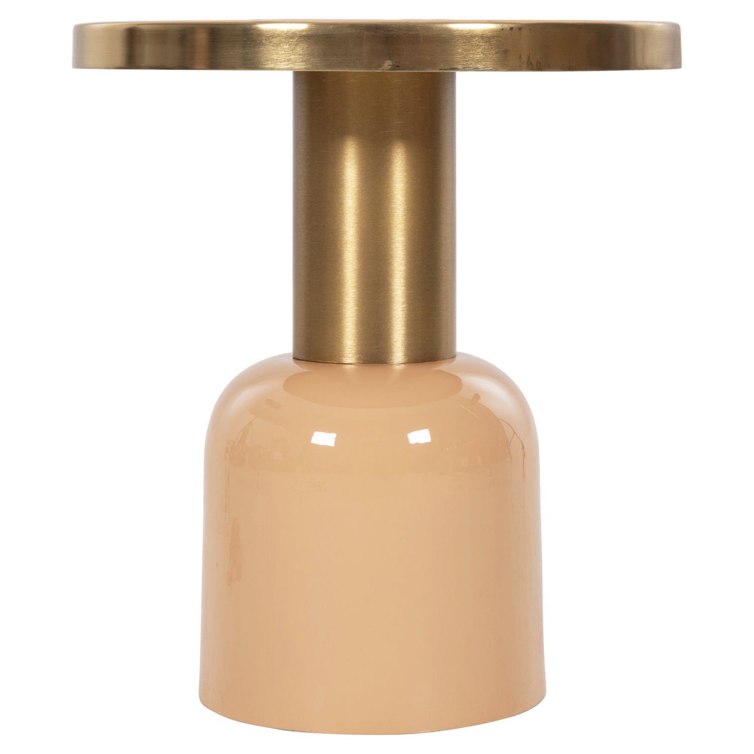 Странична маса ERODE Сьомга, Бежово, Златно Φ40.5x45.5см