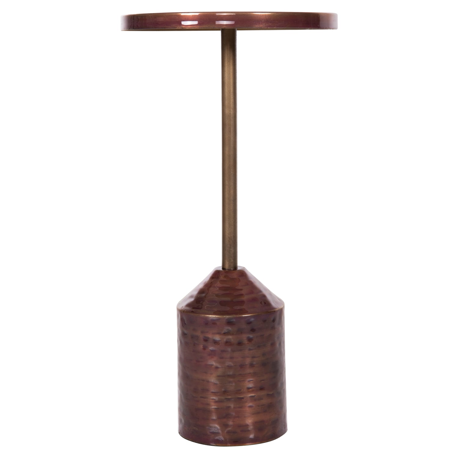 Странична маса BOMBAY метал меден цвят Φ25.5x51.5см