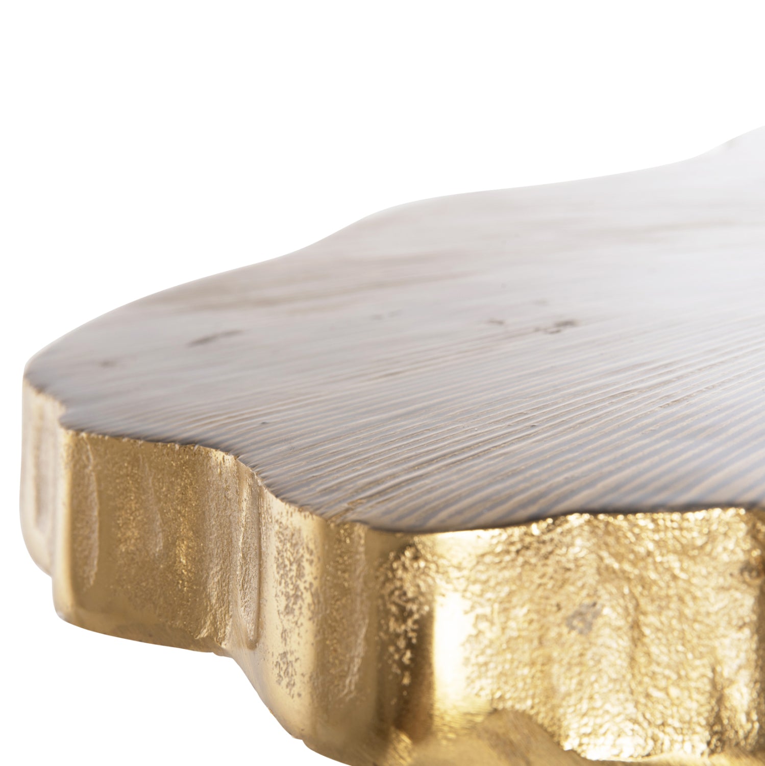 Холна маса ANGUL златист-черен цвят 62x62x44см