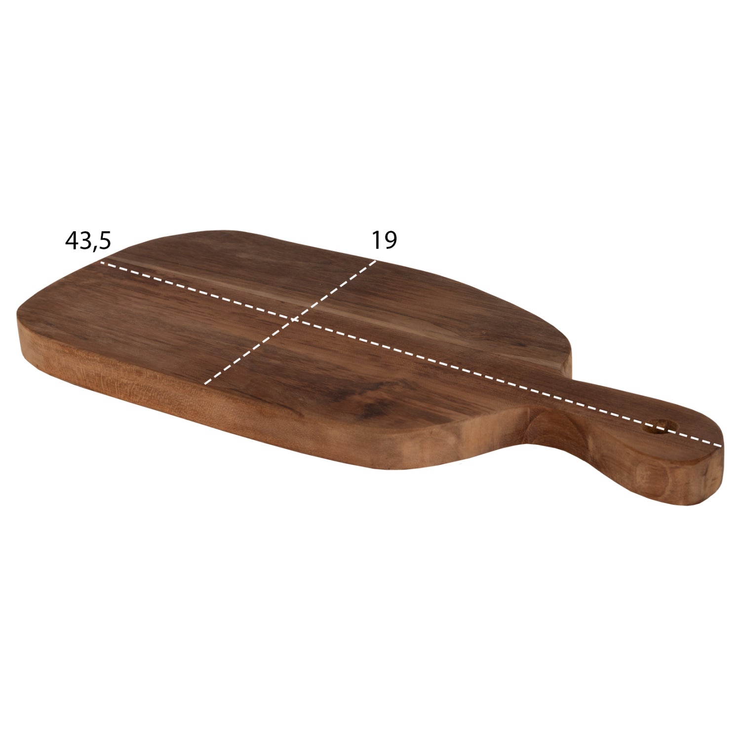 Дъска тиково дърво натурал 19x43,5x2